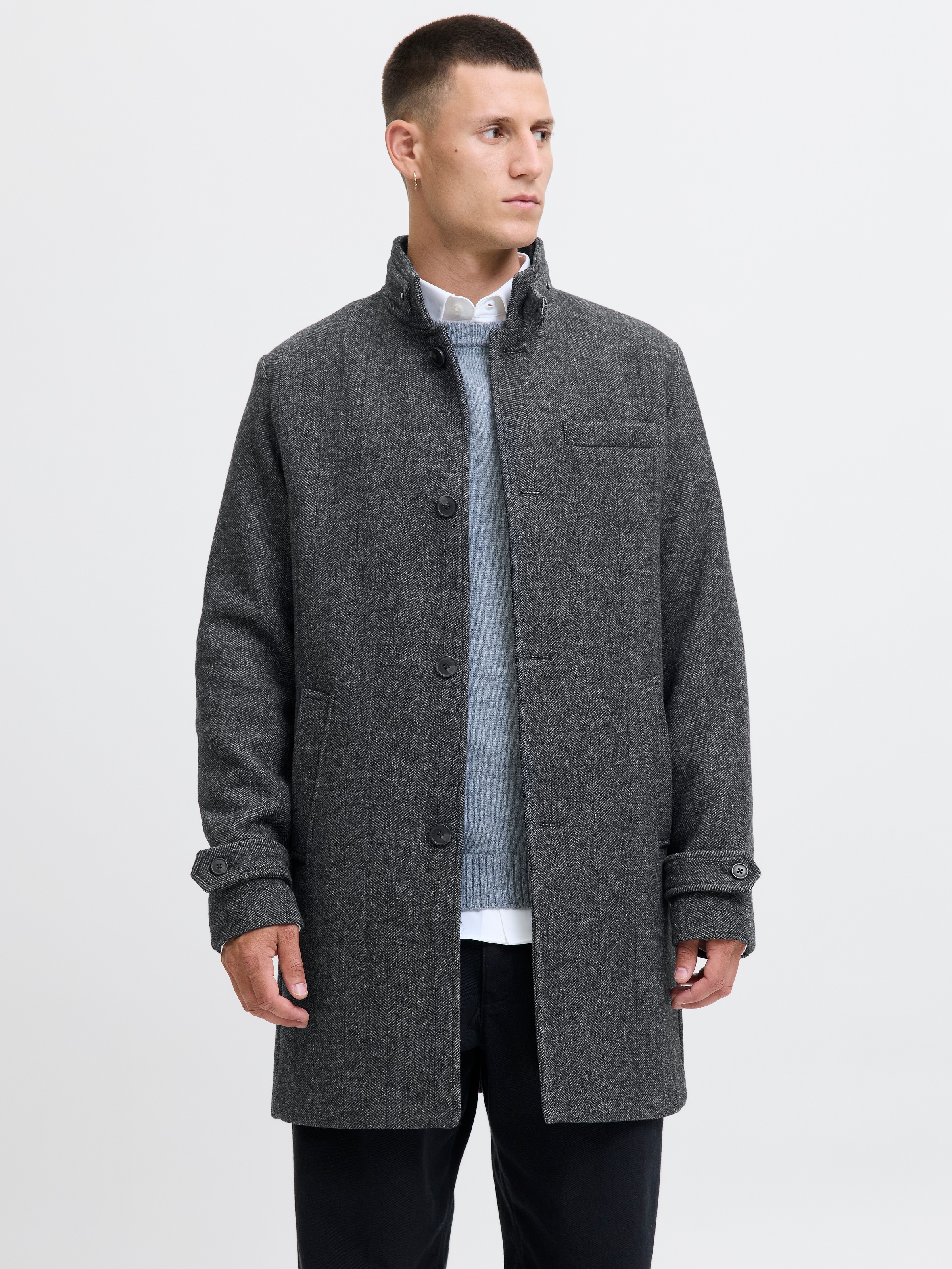 Jack & Jones Wollmantel »JJEMELTON WOOL BLEND COAT SN«