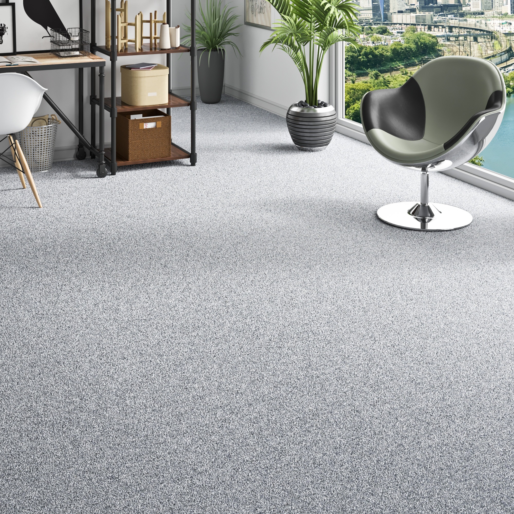 my home Teppichboden »Fortis, Schlinge, Made in Netherlands«, rechteckig, 5 mm Höhe, meliert, Breite 400 cm, strapazierfähig, Wohnzimmer