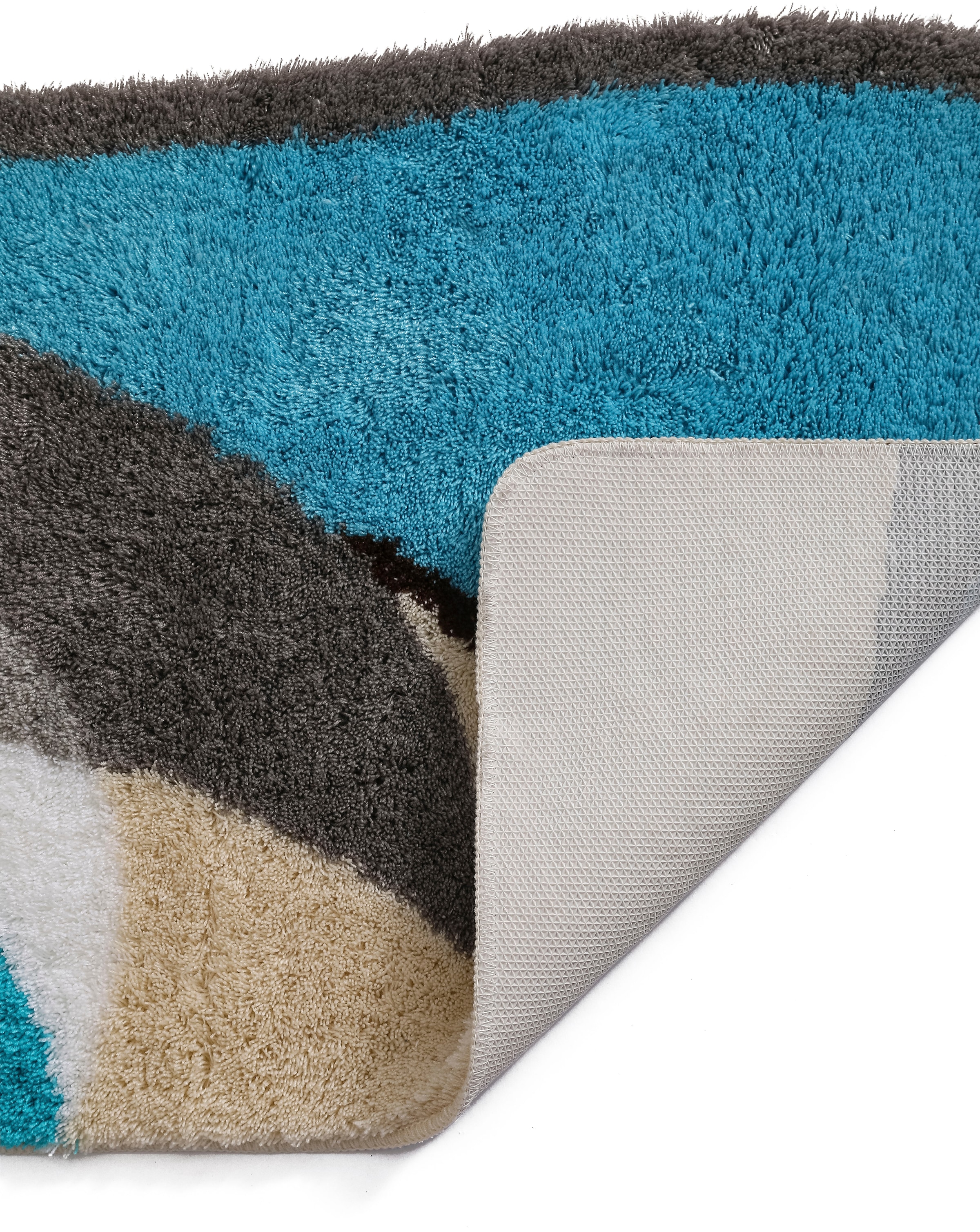 my home Badematte »Magnus, Badvorleger, Badezimmer Teppich«, rutschhemmend beschichtet, strapazierfähig-schnell trocknend, mehrfarbig, Badteppich, Badematten auch als 2 teiliges Set & rund