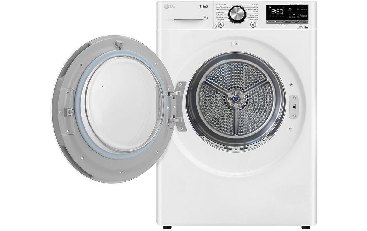 LG Wärmepumpentrockner »RT80V9W Links/Wechselbar«, 8 kg