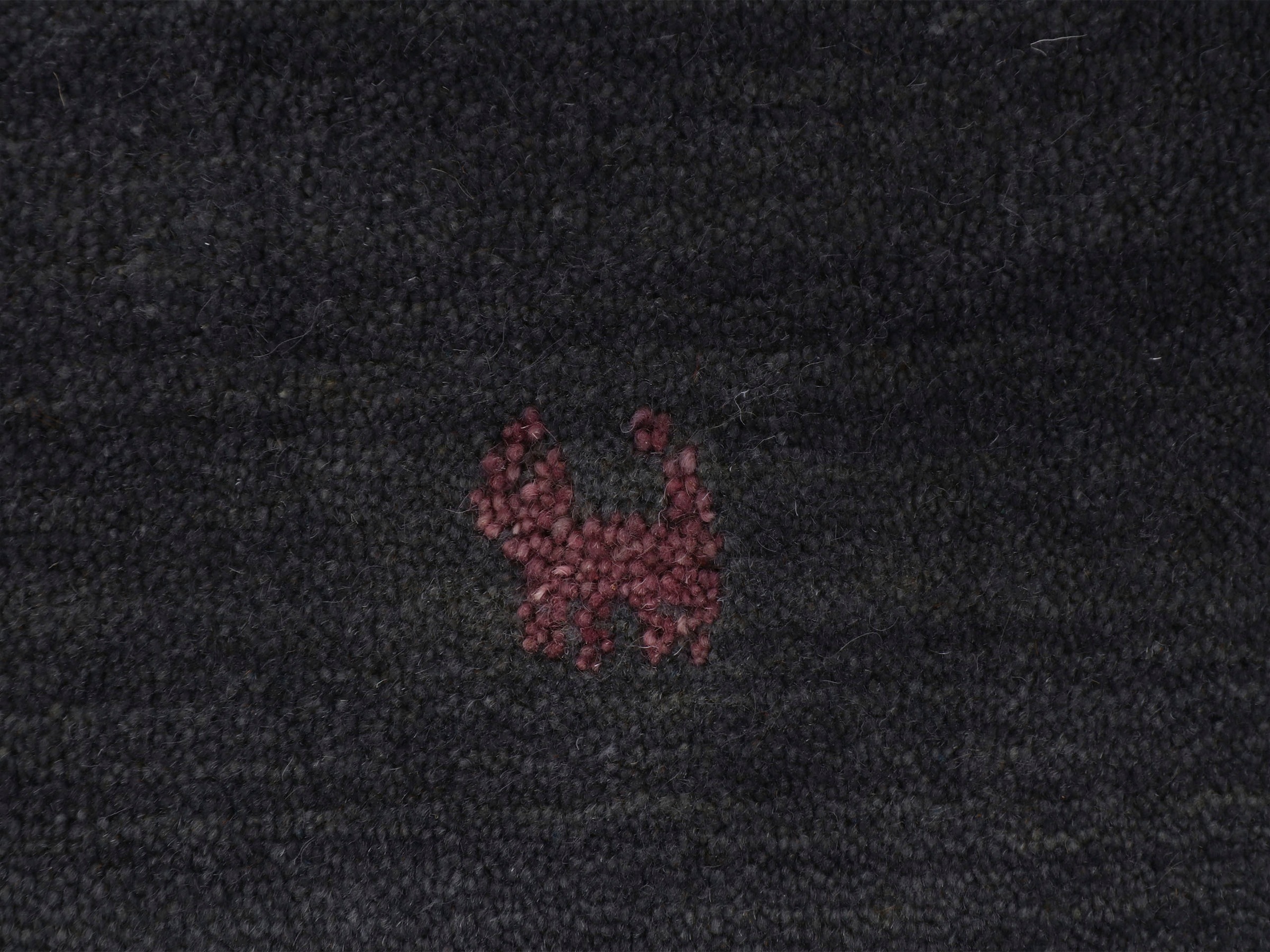 carpetfine Wollteppich »Gabbeh Uni«, rund, 15 mm Höhe, reine Wolle handgewebt, Gabbeh Tiermotiv warmes Raumklima viele Grössen