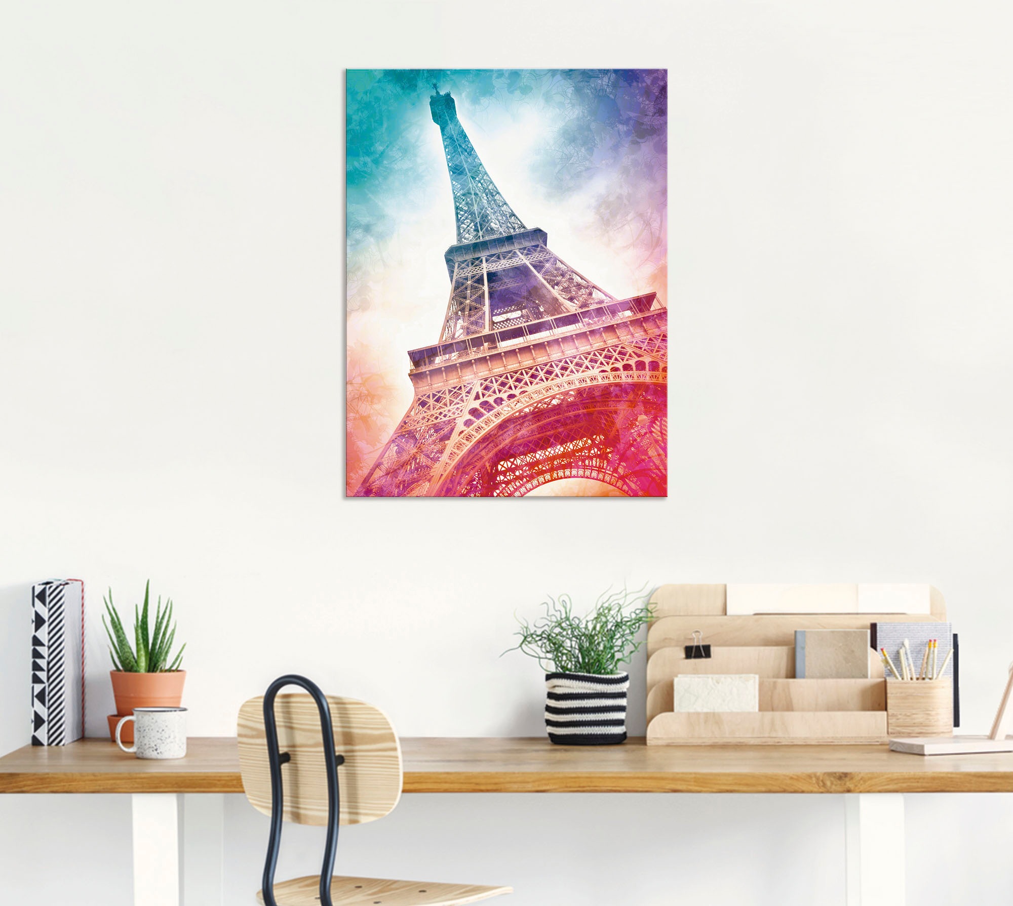 Artland Wandbild shoppen (1 Poster Leinwandbild, Gebäude, online oder Wandaufkleber | Alubild, II«, versch. St.), Grössen als Eiffelturm in »Paris Jelmoli-Versand