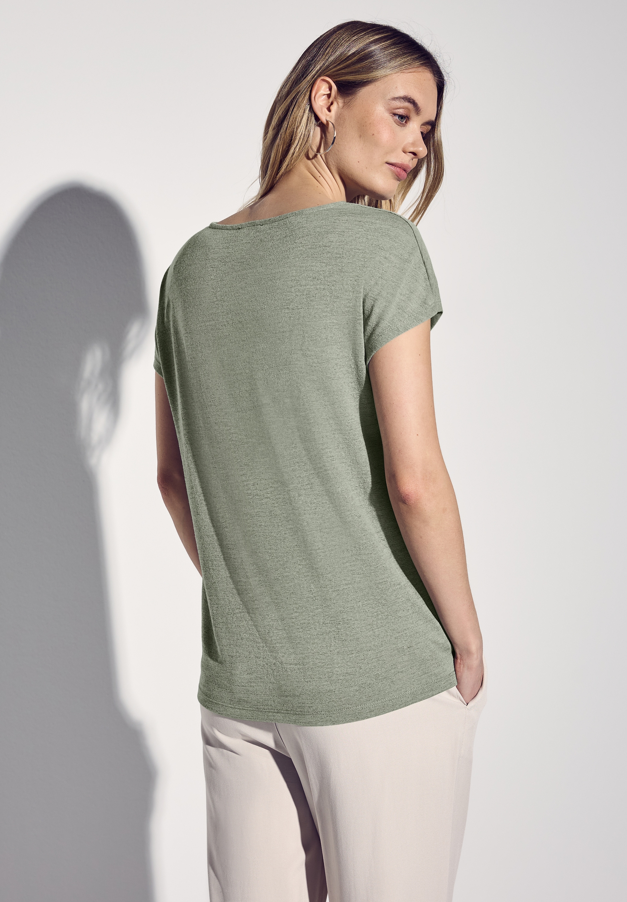 STREET ONE Shirttop, mit seitlichen Schlitzen
