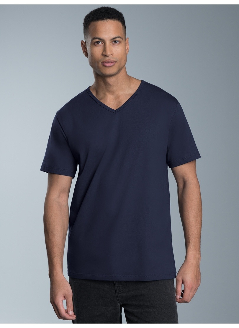 Trigema T-Shirt »TRIGEMA V-Shirt aus 100% Bio-Baumwolle (kbA)« 1 Stk.