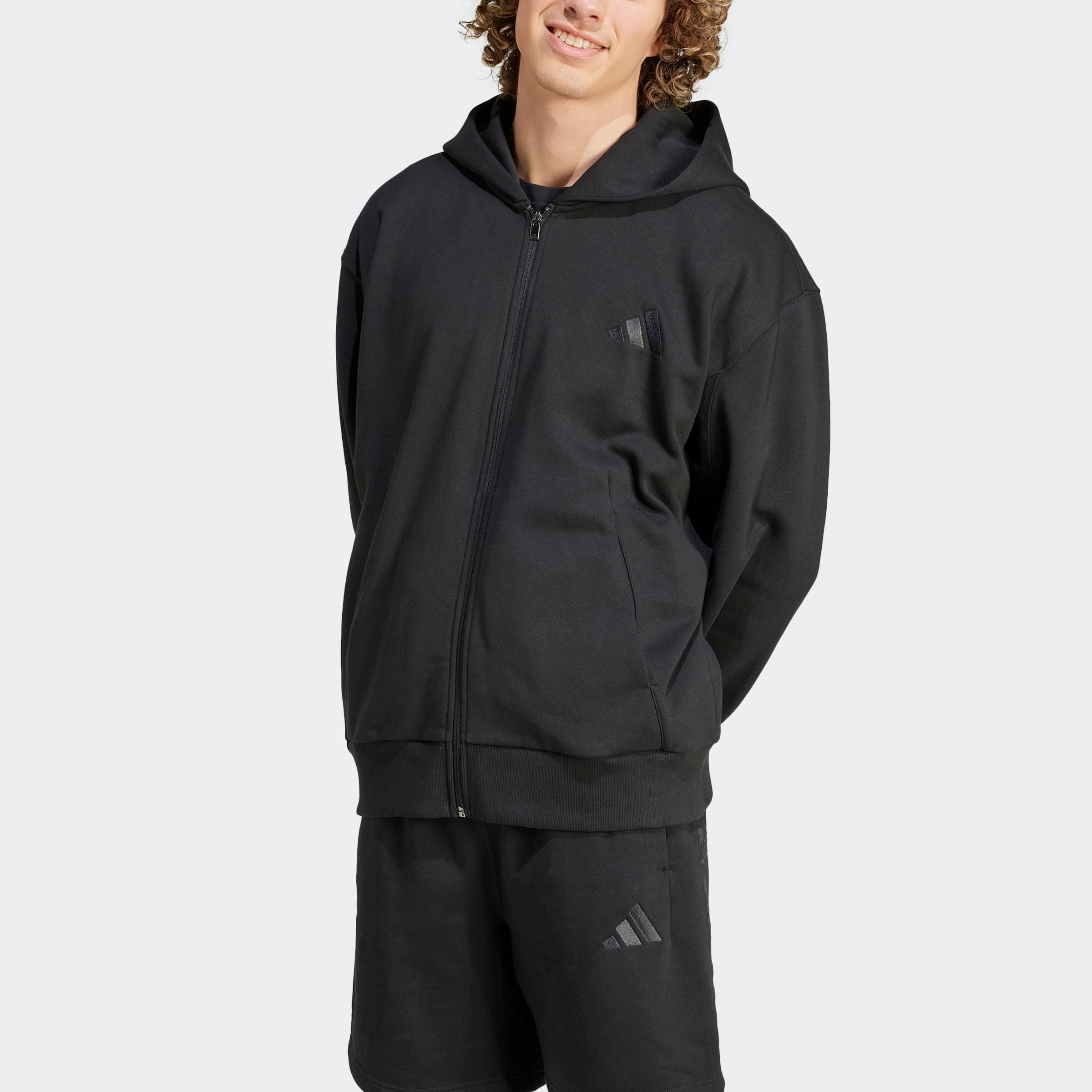 adidas Sportswear Kapuzensweatshirt »M A SZN FL FZ«, Kapuzenjacke mit Reissverschluss