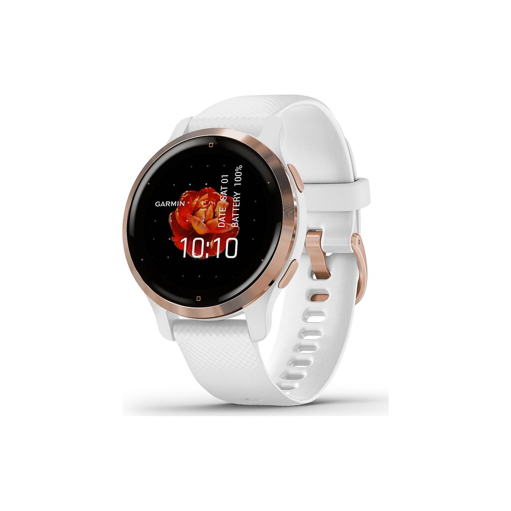 Garmin Smartwatch »Venu 2S Weiss/Rosa«