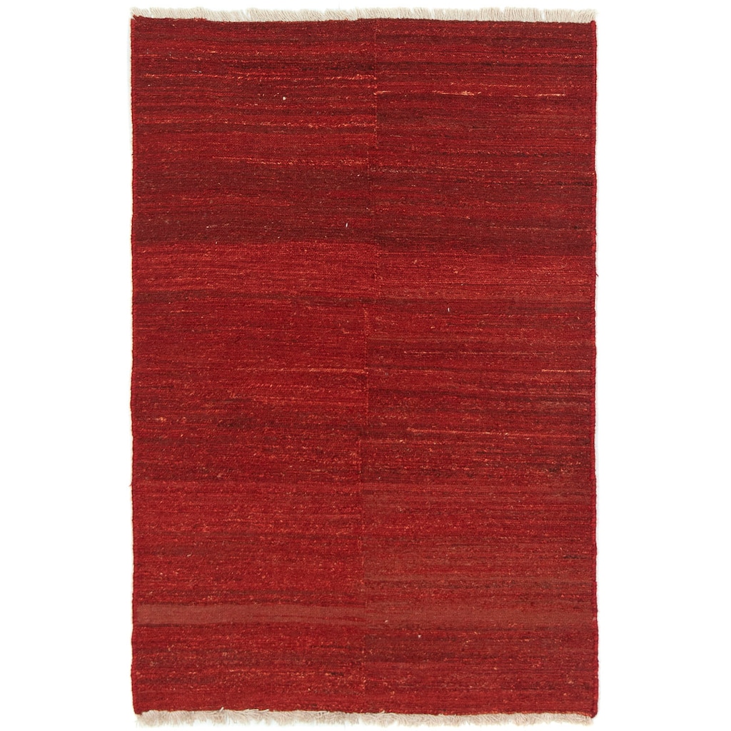 morgenland Wollteppich »Gabbeh Teppich handgeknüpft rot«, rechteckig