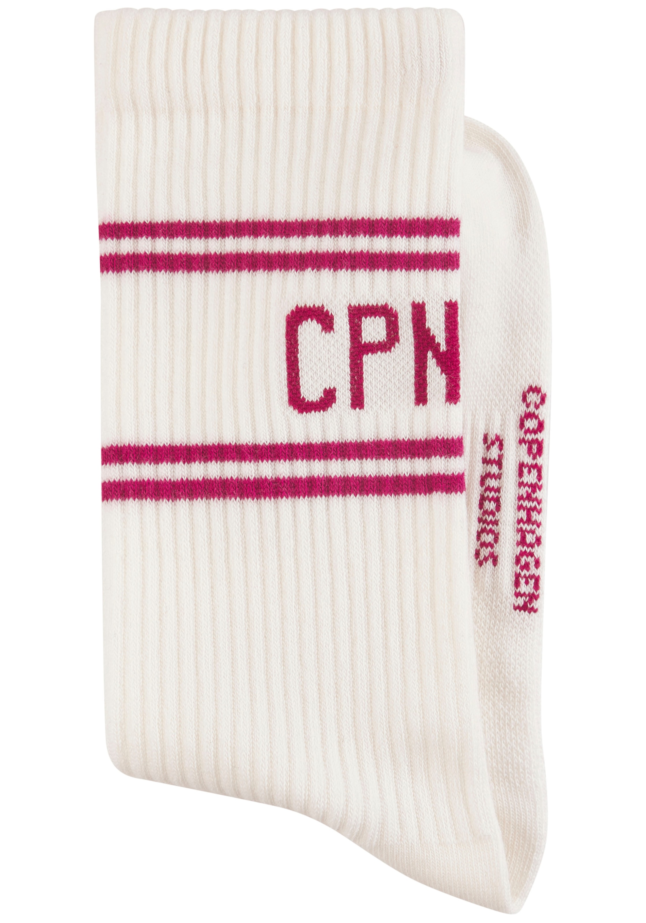 Copenhagen Studios Langsocken, (Packung, 2 Paar), mit Pikeé-Struktur unter der Sohle