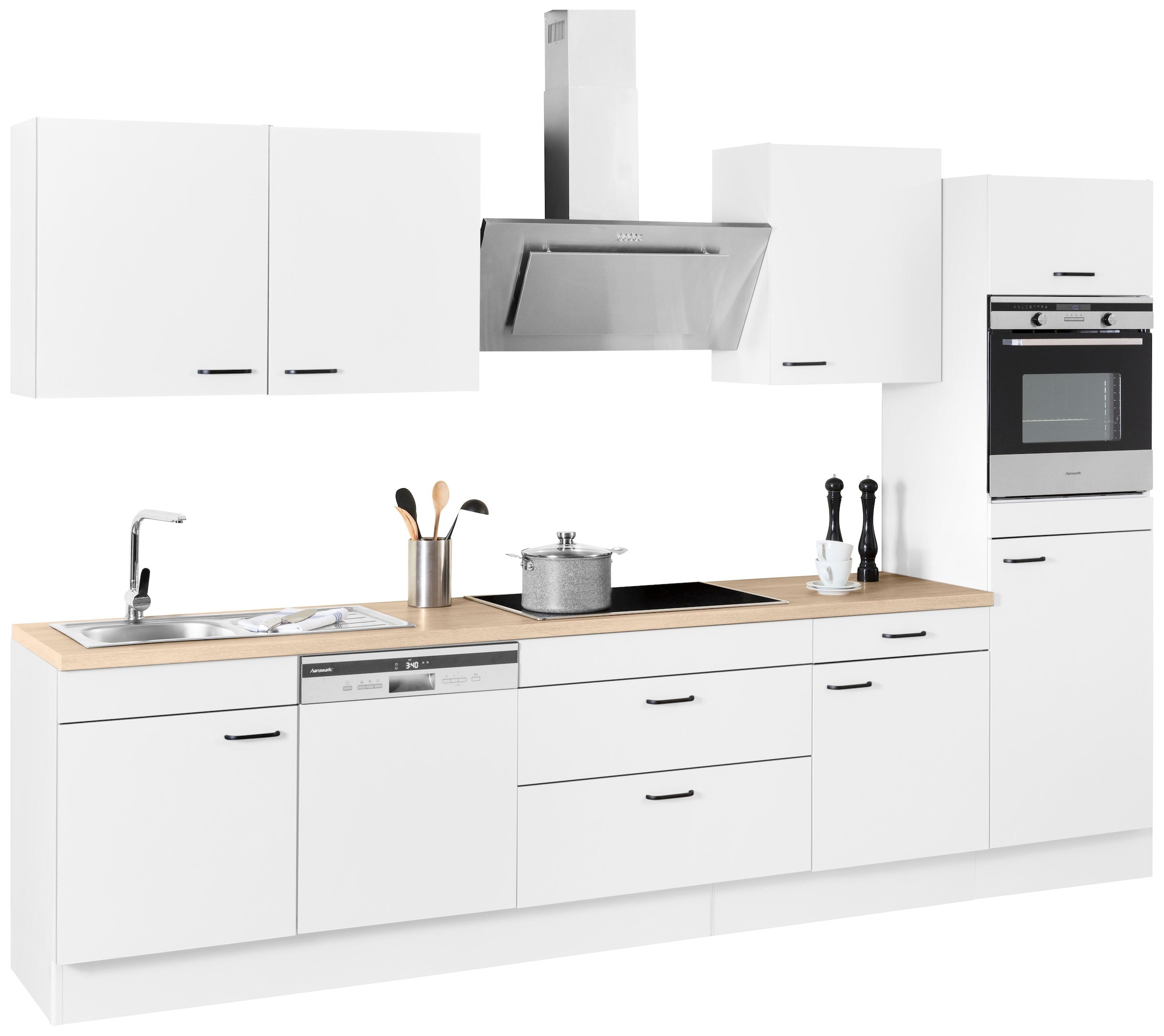 OPTIFIT Küchenzeile »Elga«, Premium-Küche, Soft-Close-Funktion, grossen  Vollauszügen, Breite 330 cm entdecken im Jelmoli-Online Shop