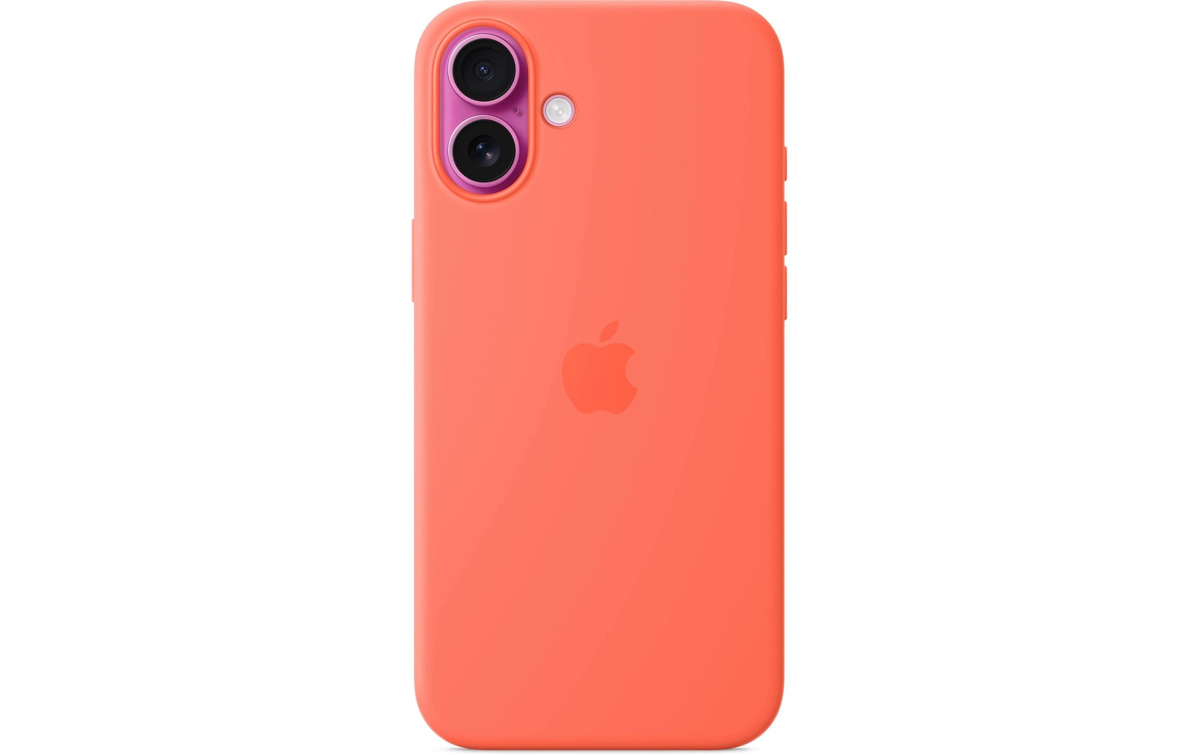 Apple Smartphone Silikon Case mit MagSafe, iPhone 16 Plus, Mandarine