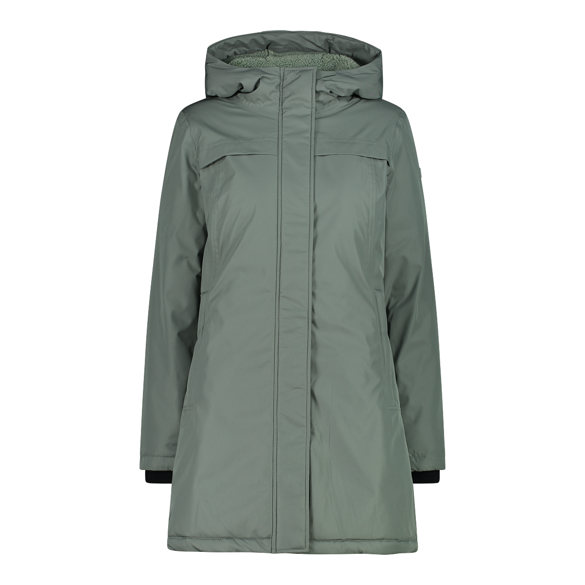 Cmp Mineral Parka "Woman Parka Fix Hood" Mit Kapuze Mit Kapuze, Atmungsaktives Material, Pflegeleicht, Langarm-Ausführung