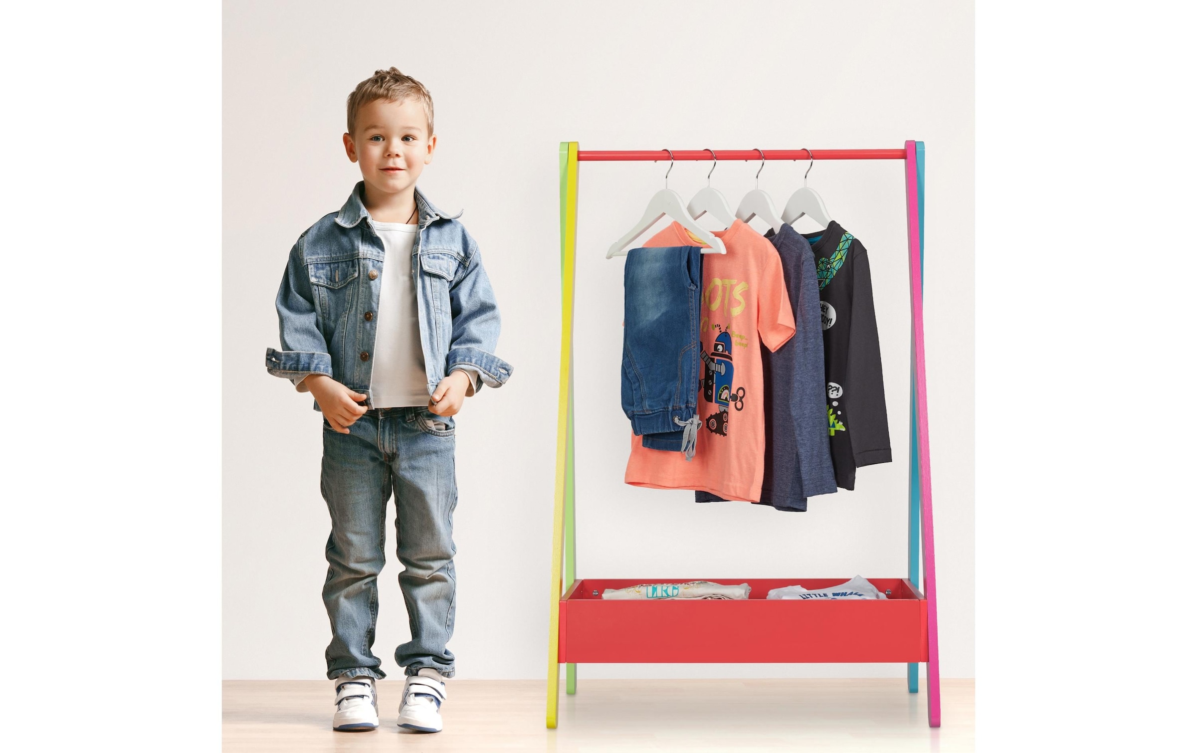 relaxdays Kleiderständer »für Kinder 64.5 x 99 cm«