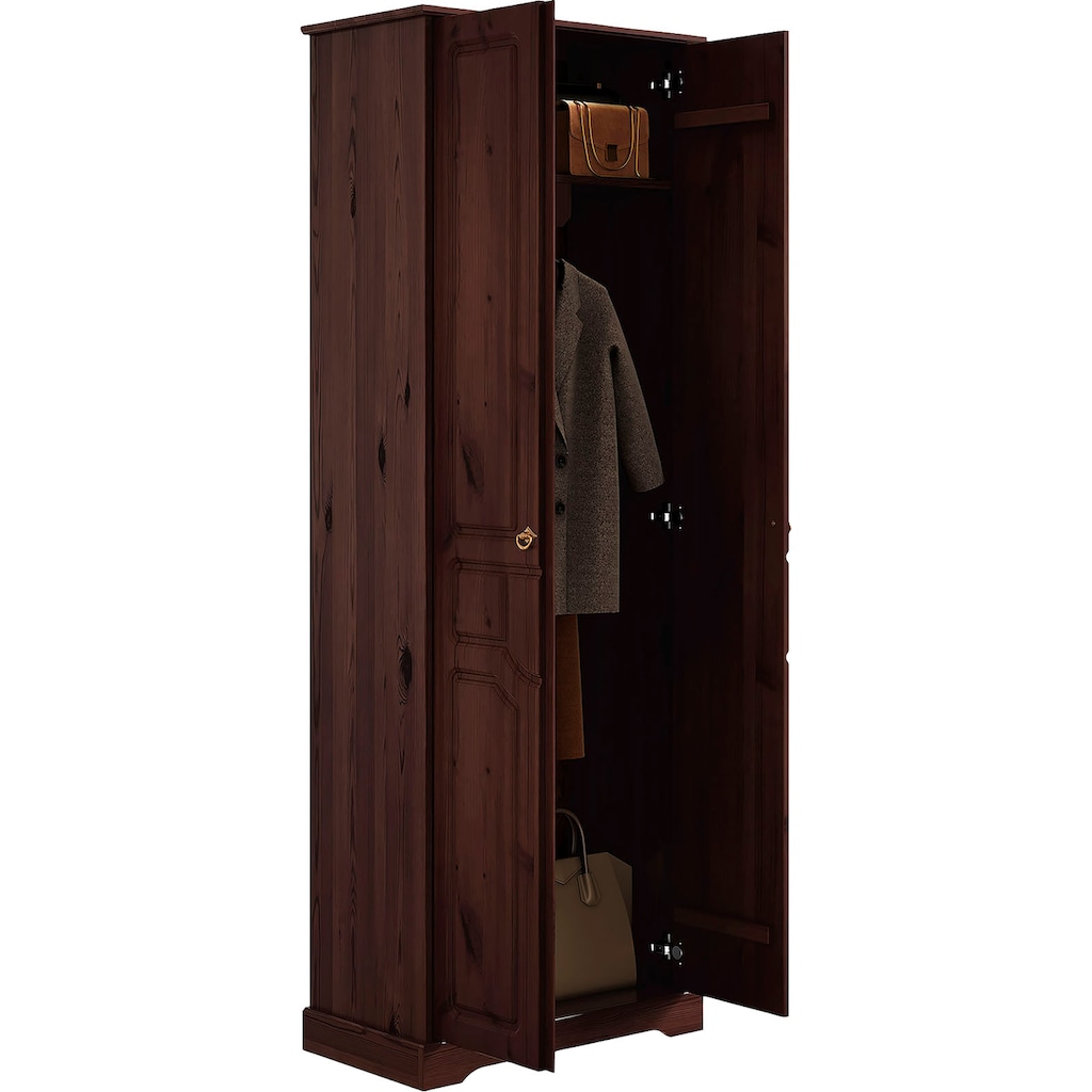 Home affaire Garderobenschrank »Klera«, Breite 67 cm, aus massiver Kiefer, FSC®-zertifiziert