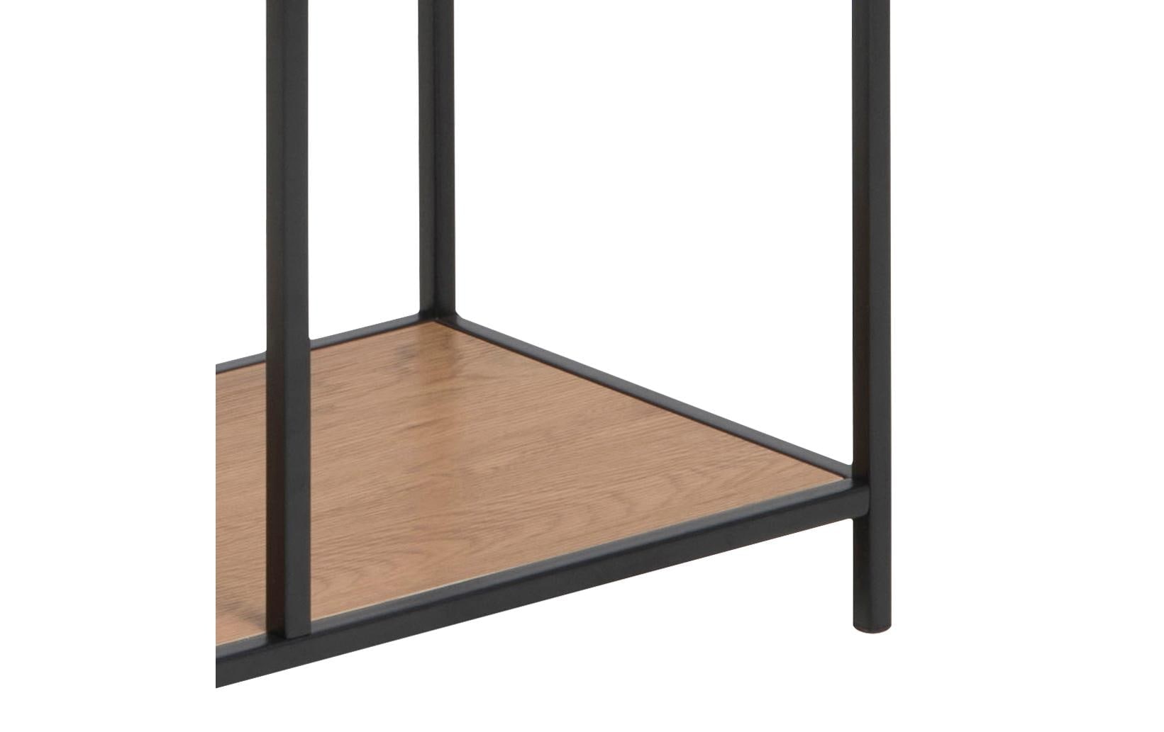 AC Design Regal »Seaford 77 x 35 x 185cm, Braun/Schwarz«