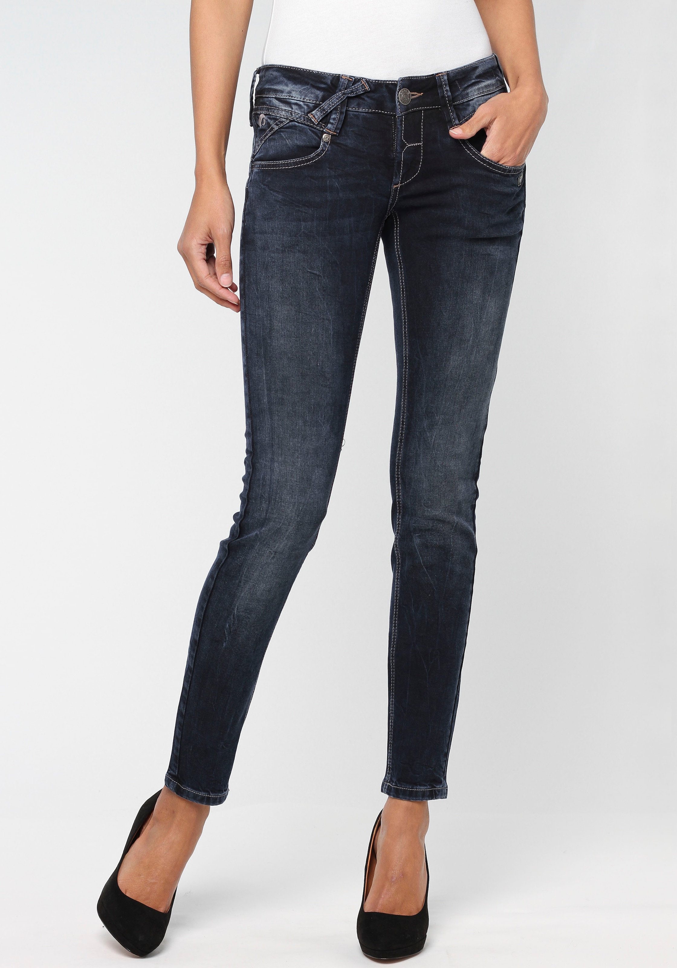 GANG Skinny-fit-Jeans »94Nena«, in authenischer Used-Waschung kaufen