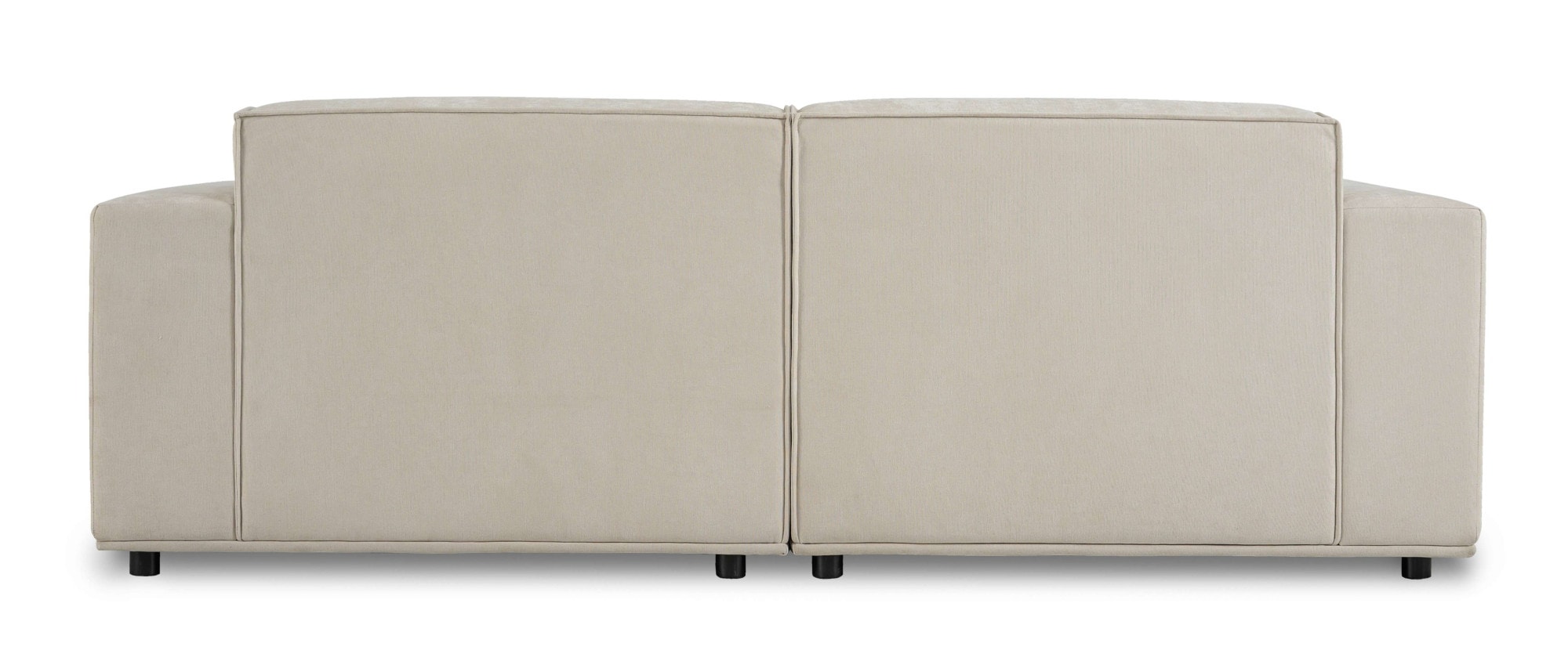 Home affaire 3-Sitzer »Avelin, 228 cm, Chenille, Struktur-Boucle«, mit Wellenunterfederung, Kedernaht, bodentief, Skandi-Design