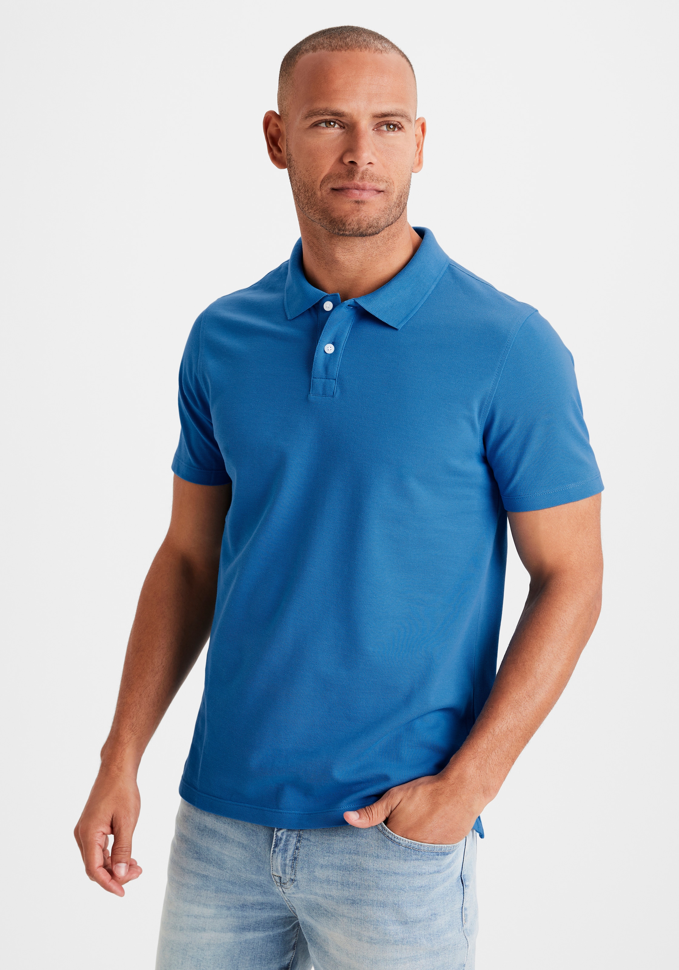 Beachtime Poloshirt, Kurzarm, Shirt mit Polokragen, Baumwoll-Piquè