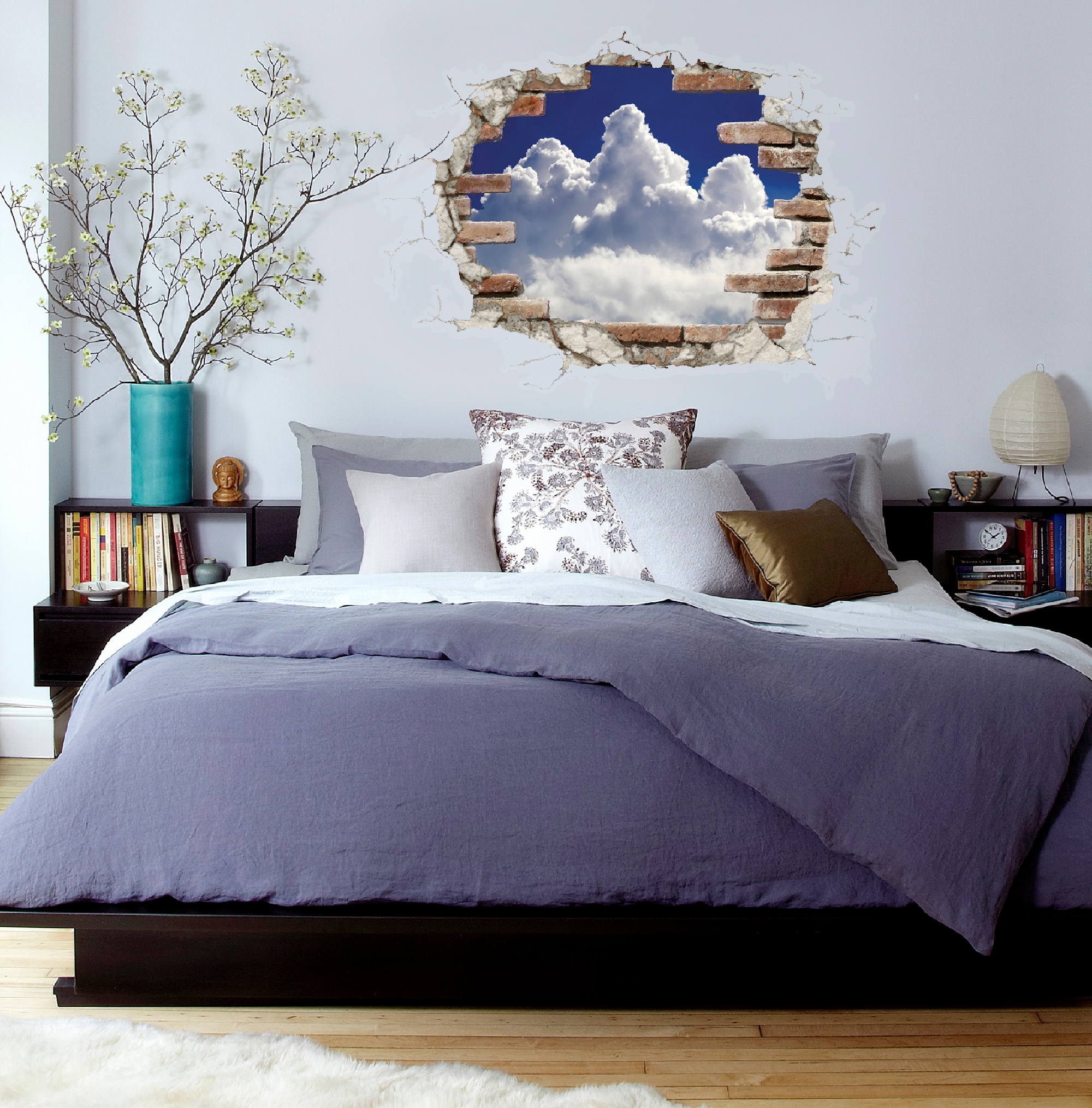 Komar Wandtattoo »Break Out Clouds - Grösse 100 x 70 cm«, (1 St.), selbstklebend, Wandsticker