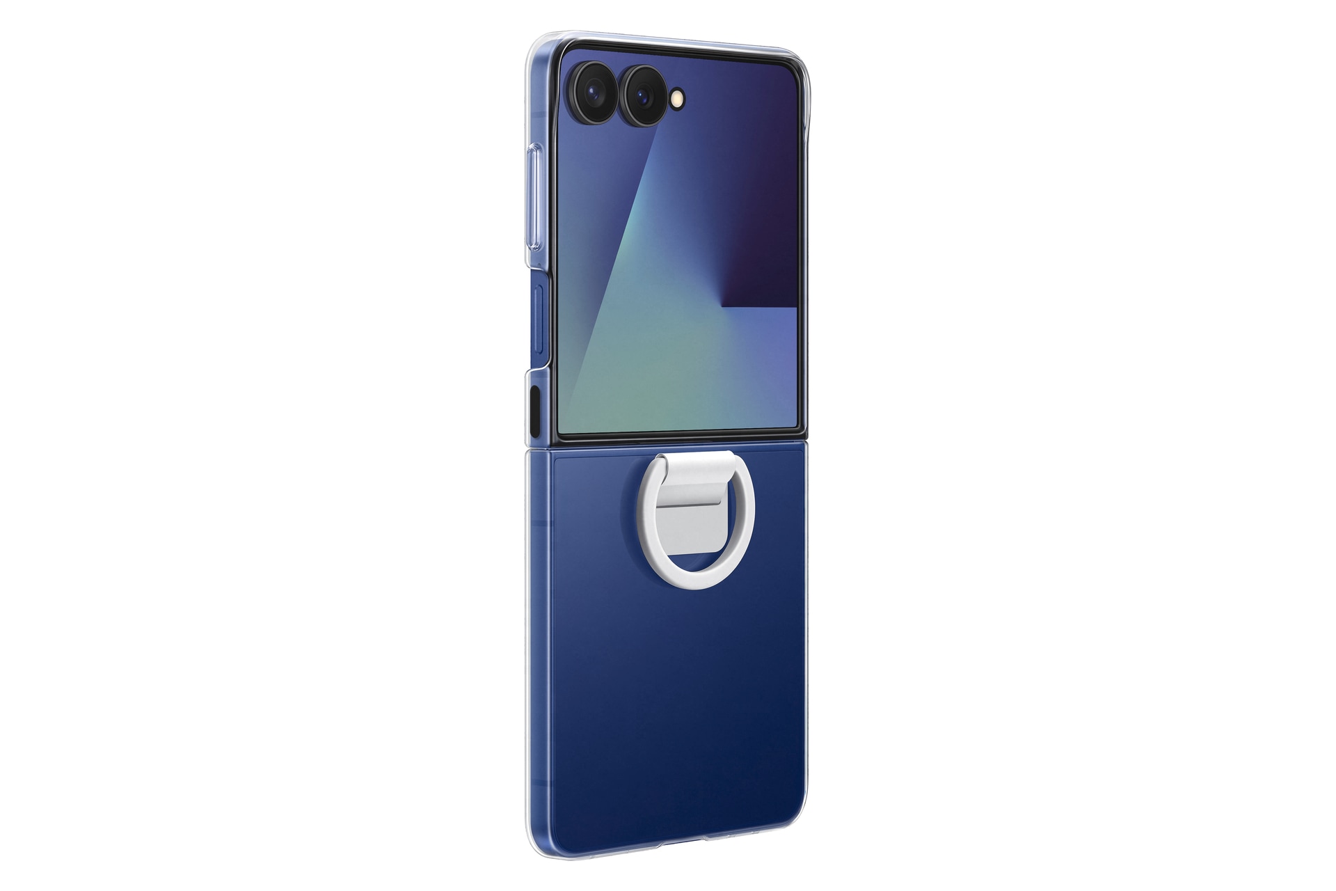 Samsung Handyhülle »Ring Case (Clear) für Samsung Galaxy Z Flip7«, Samsung Galaxy Z Flip7, Backcover, Schutzhülle, Handyschutzhülle, Case, Schutzcase, stossfest