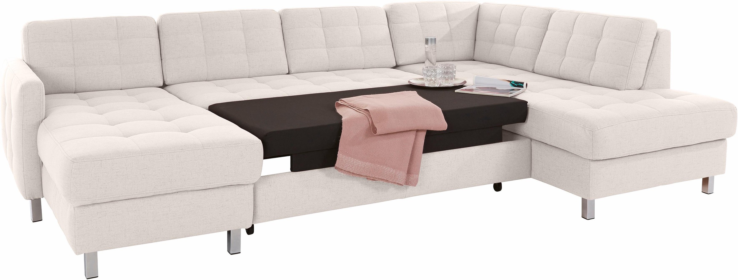 sit&more Wohnlandschaft »Picasso U-Form«, wahlweise mit Bettfunktion und Bettkasten