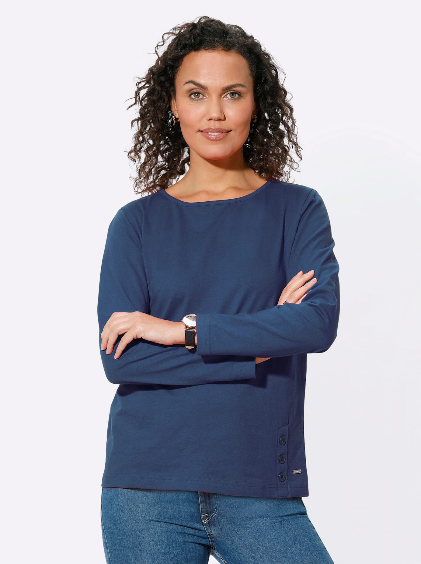 Casual Looks Rundhalsshirt »Rundhals-Shirt« 1 Stk.