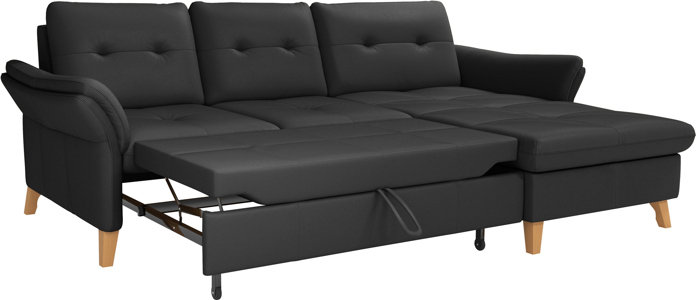 sit&more Ecksofa »Göteborg«, Sitztiefenverstellung und Federkern, wahlweise mit Bettfunktion