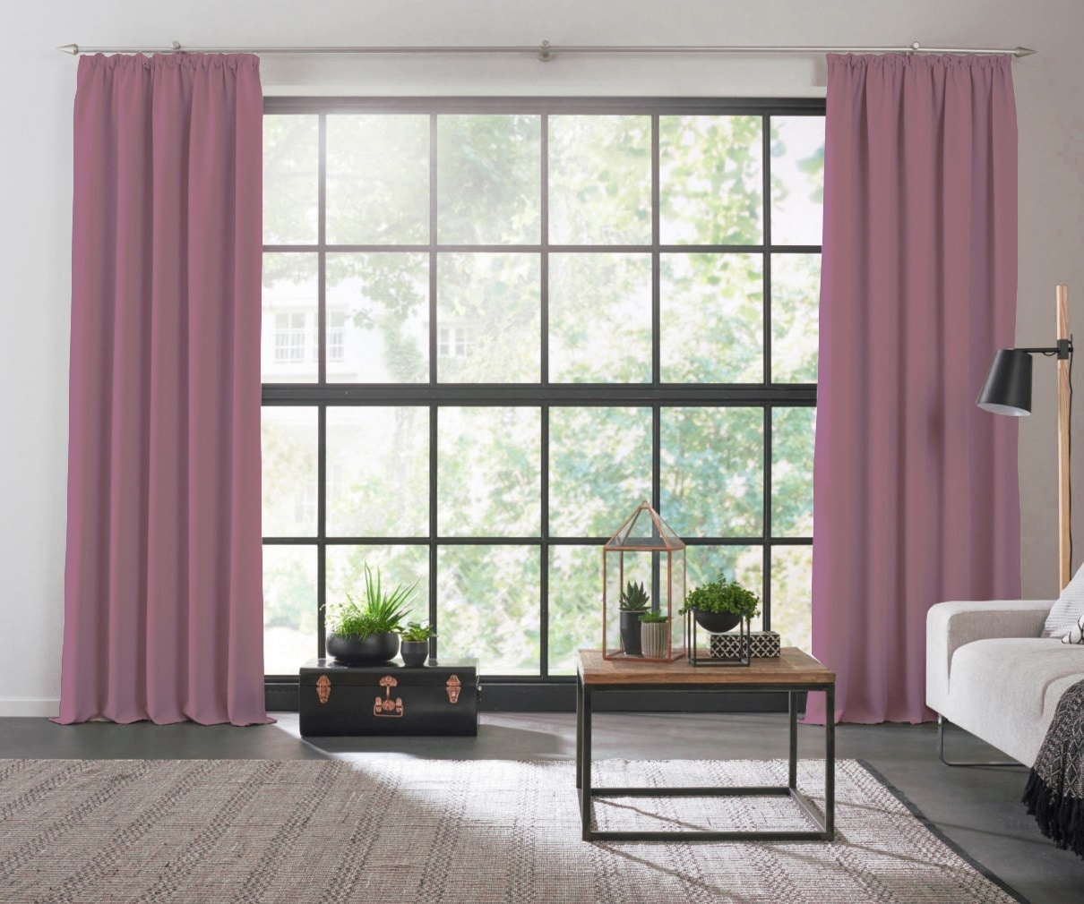 Wirth Vorhang "Dim out" Kräuselband 1 Stk. tlg. nach Mass