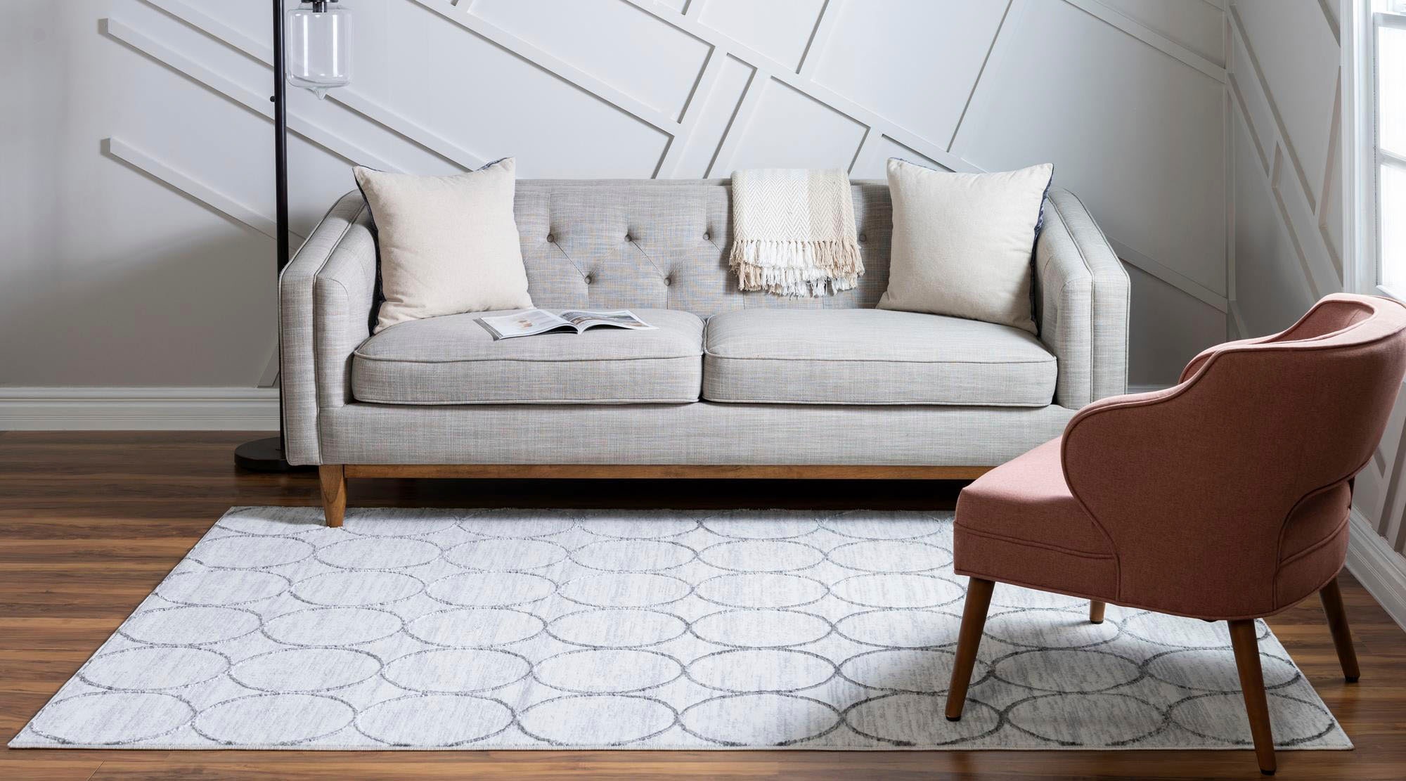 Myflair Möbel & Accessoires Teppich »Titan Trellis Lagerräumung«, rechteckig, 13 mm Höhe, Kurzflor, gewebt, modernes Design, Motiv Kreise