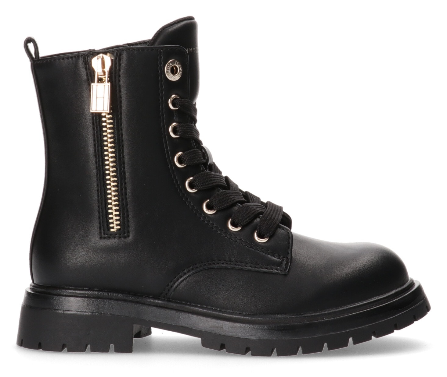 Tommy Hilfiger Schnürboots, Chunky Boots, Plateaustiefel, Schnürboots mit Blockabsatz