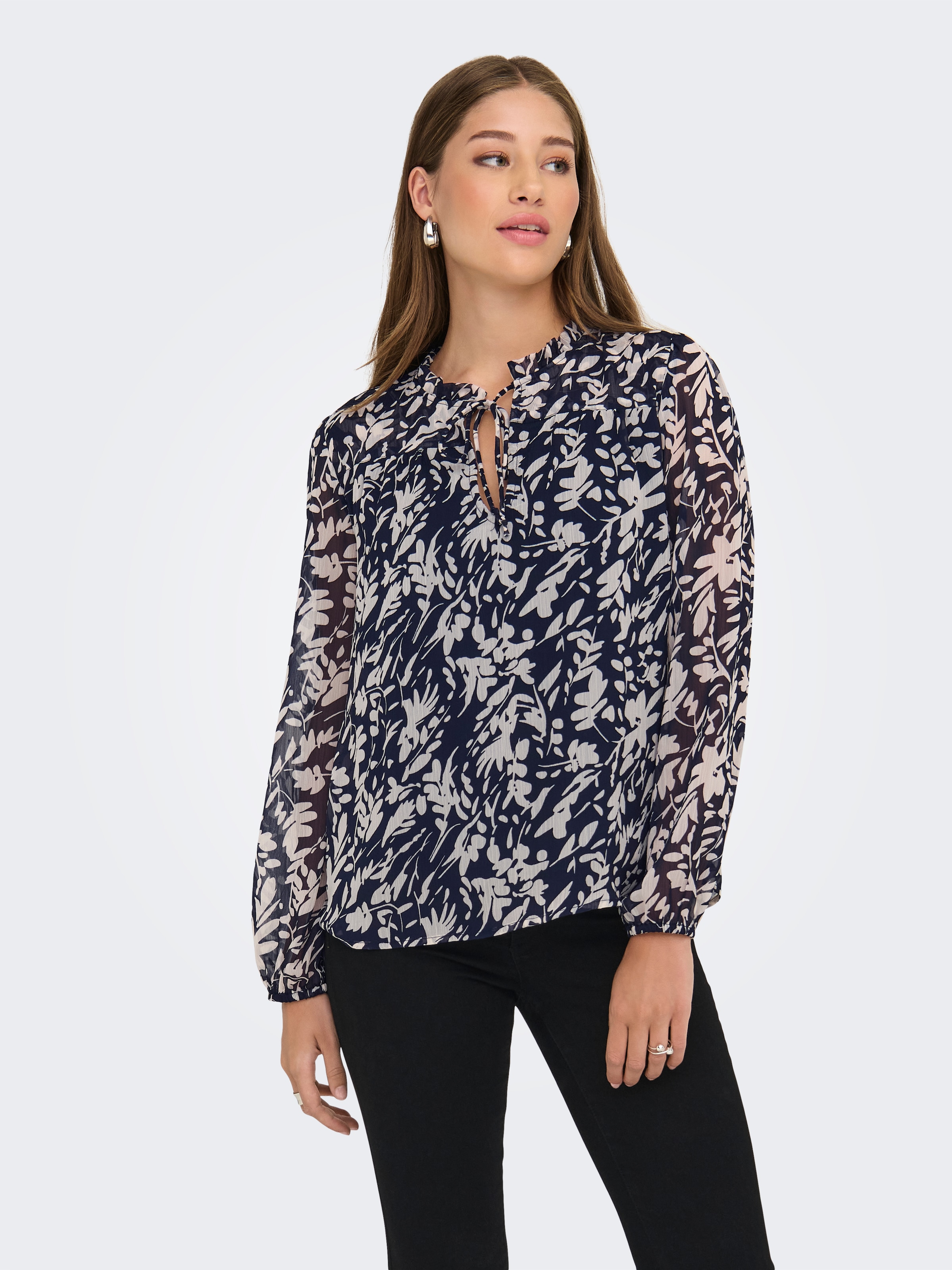 ONLY Chiffonbluse »ONLDITSY L/S BLOUSE WVN«