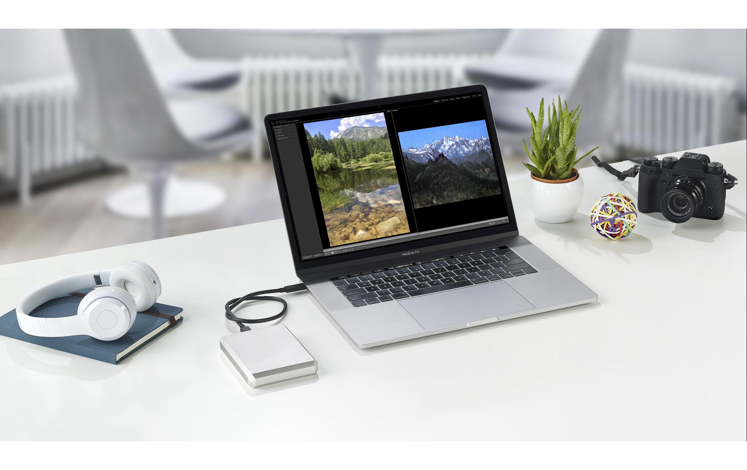 LaCie externe HDD-Festplatte »Mobile Drive 4 TB Moon Silver«