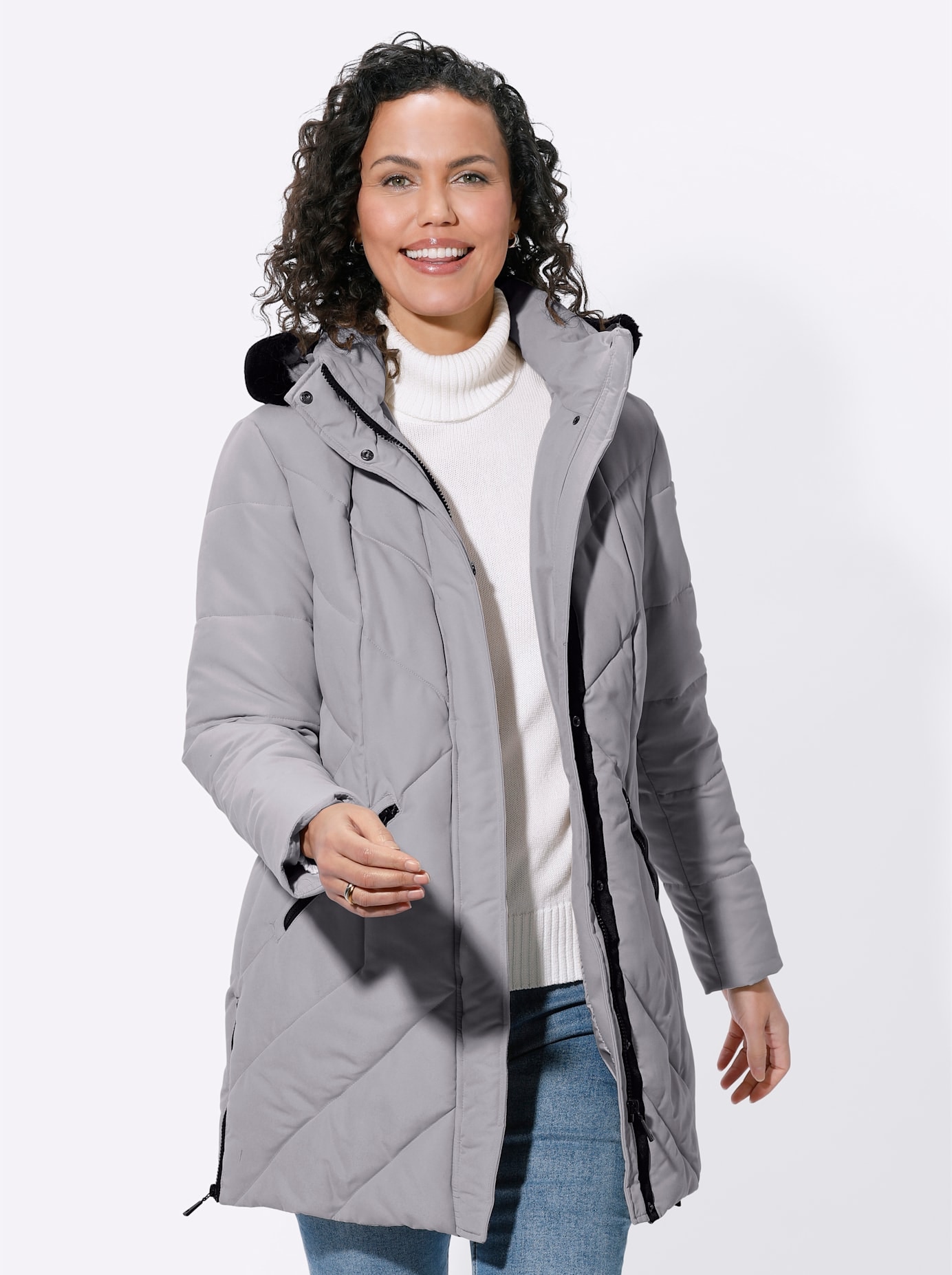 Casual Looks Steppjacke mit Kapuze