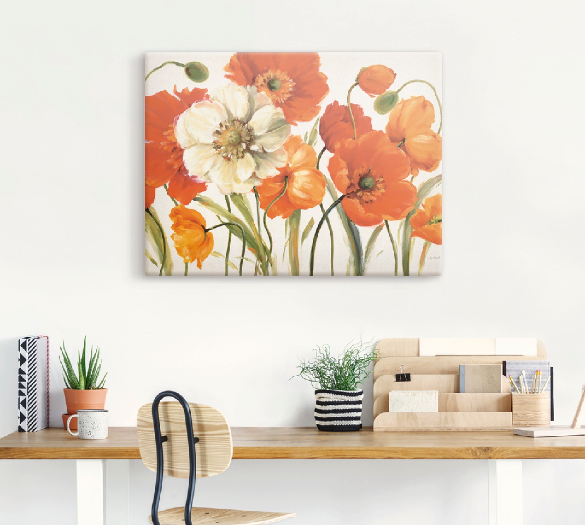 Artland Wandbild "Mohnblumen I" Blumen 1 Stk. tlg. als Leinwandbild, Poster in verschied. Größen