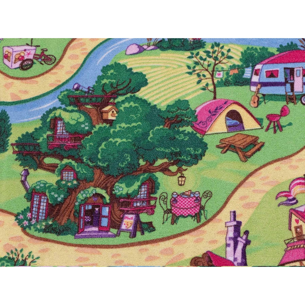 Primaflor-Ideen in Textil Kinderteppich »Spielteppich CANDY TOWN«, rechteckig