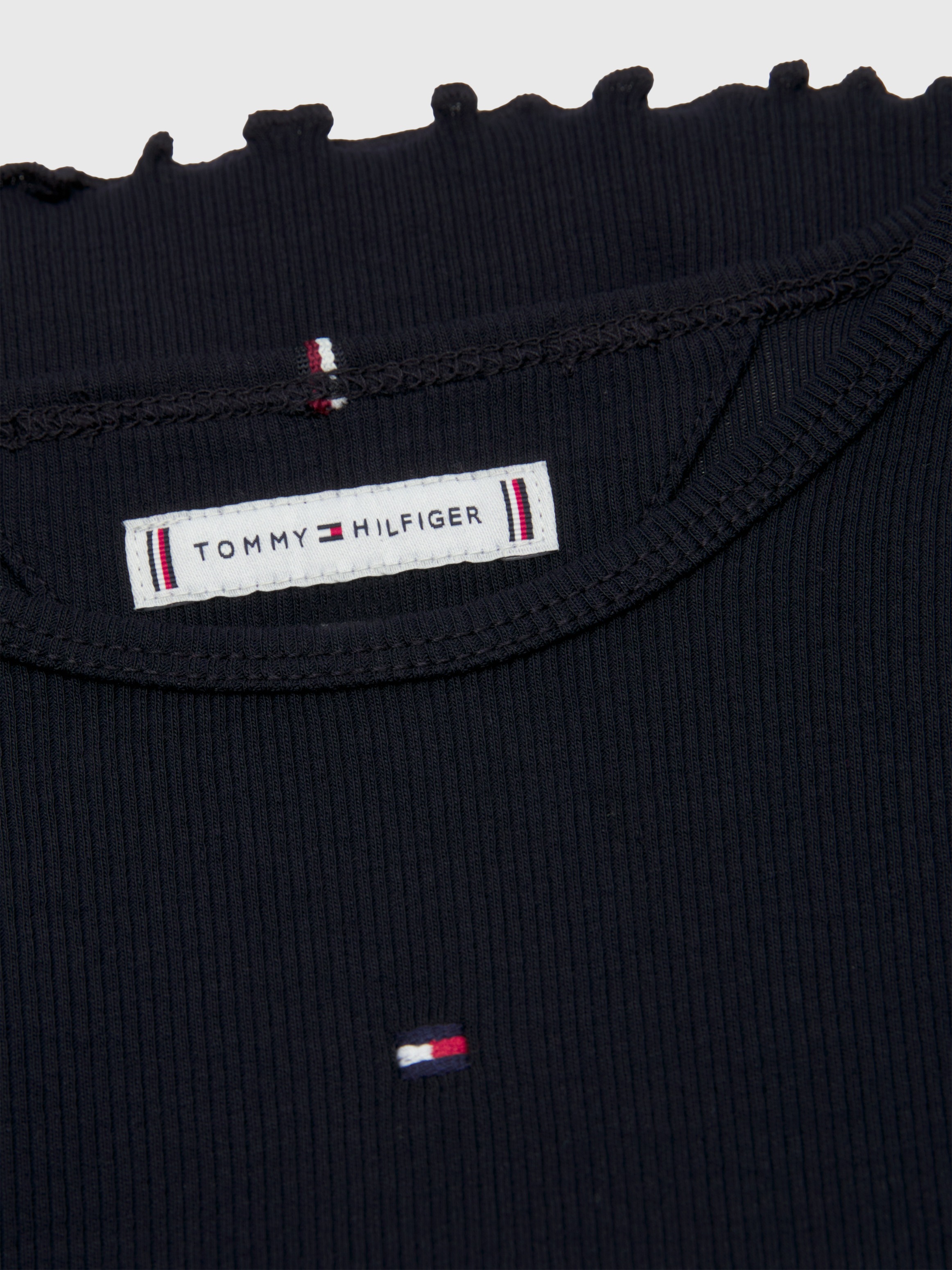 Tommy Hilfiger Langarmshirt »ESSENTIAL RIB TOP L/S«, mit Babylock Saum