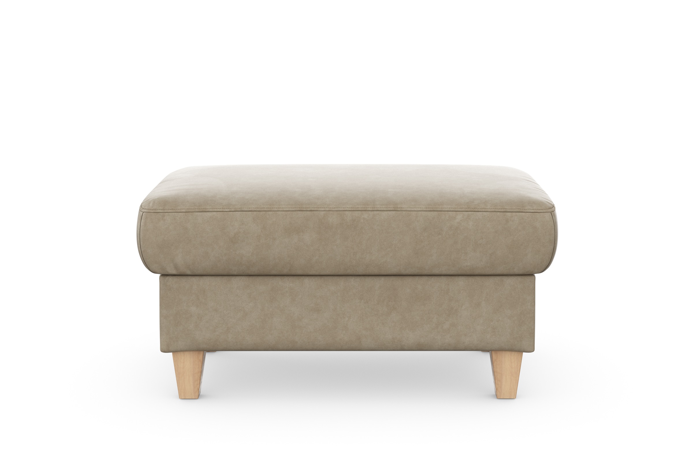 sit&more Stauraumhocker »Farö«, mit Stauraum und Federkern und naturfarbenen Füssen