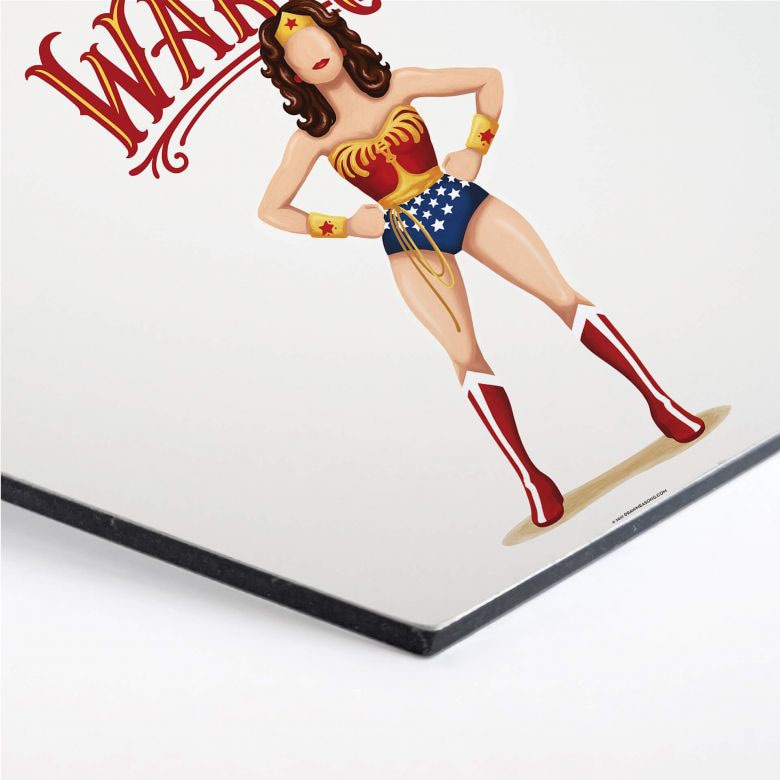 (1 kaufen Art »Pop online Wall-Art Jelmoli-Versand | Fanartikel«, Metallbild St.) Wonderwoman