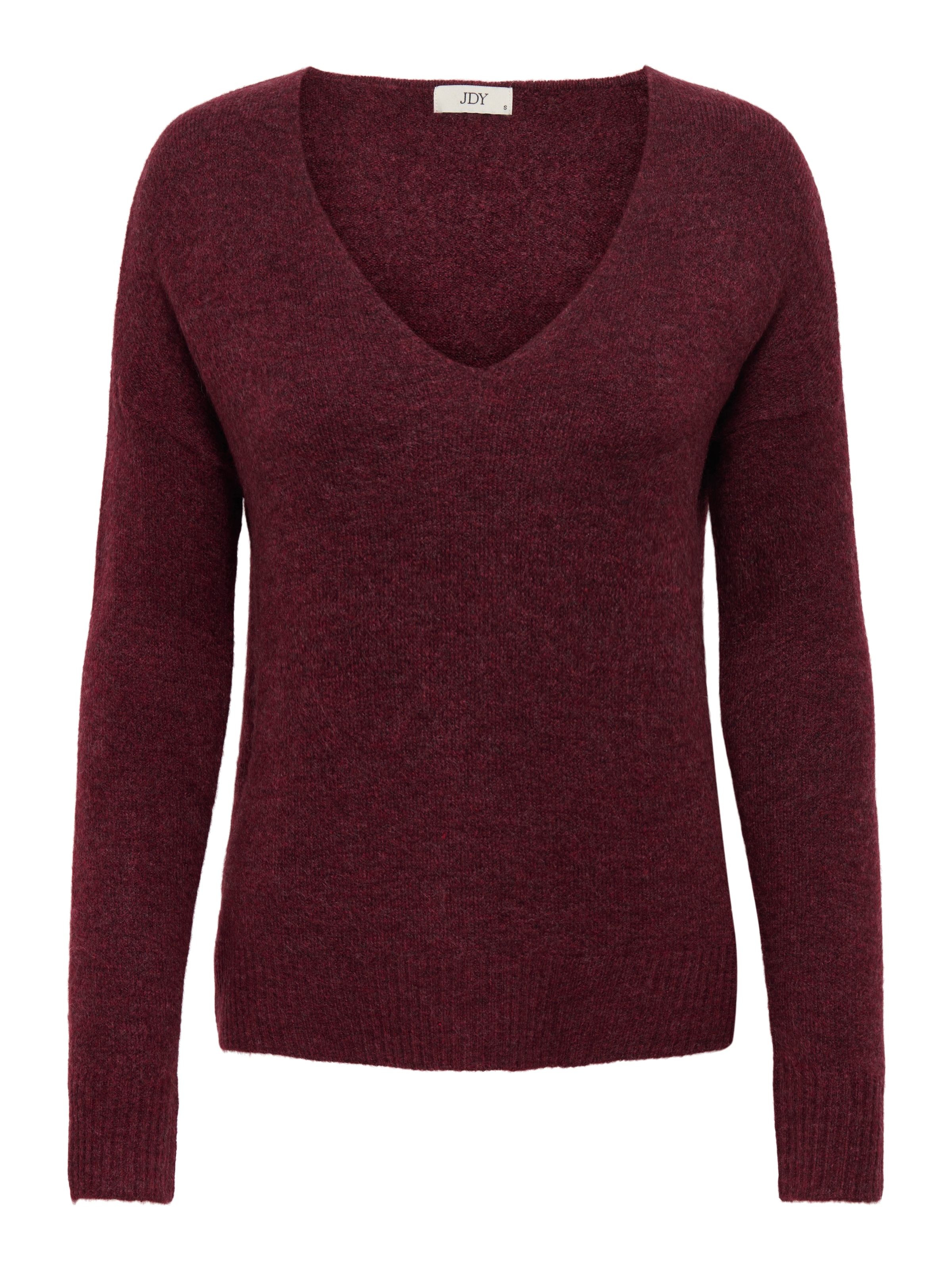 JDY V-Ausschnitt-Pullover »JDYELANORA L/S V-NECK PULLO. KNT NOOS«, mit leicht überschnittenen Schultern