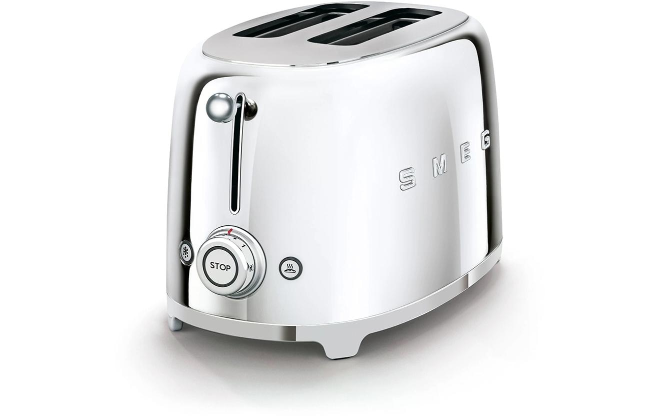 Smeg Toaster »50'S Retro Style TSF01SSEU Metall«, für 2 Scheiben