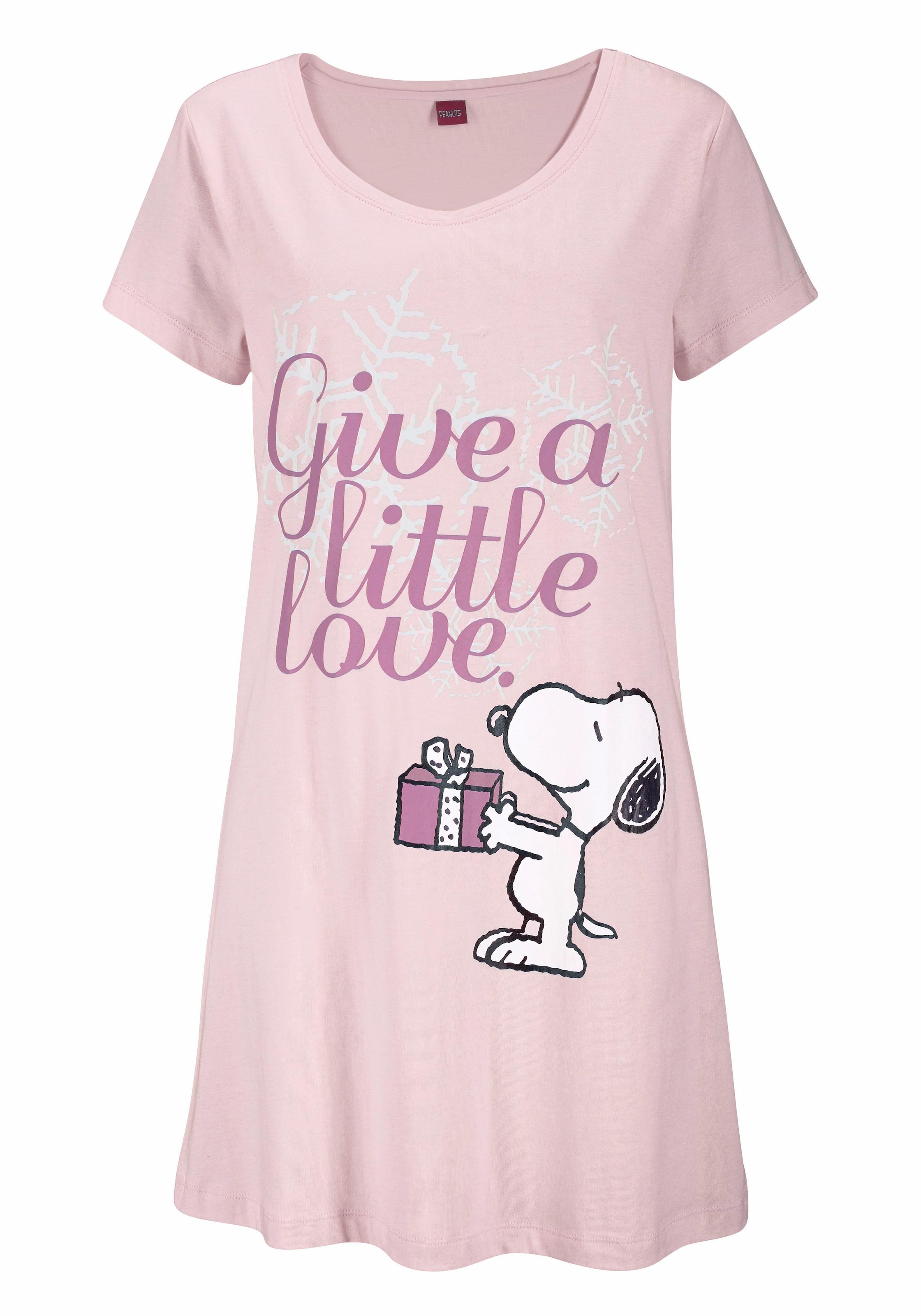 Peanuts Sleepshirt Mit Snoopy Print In Minilänge Ordern Im Jelmoli Online Shop