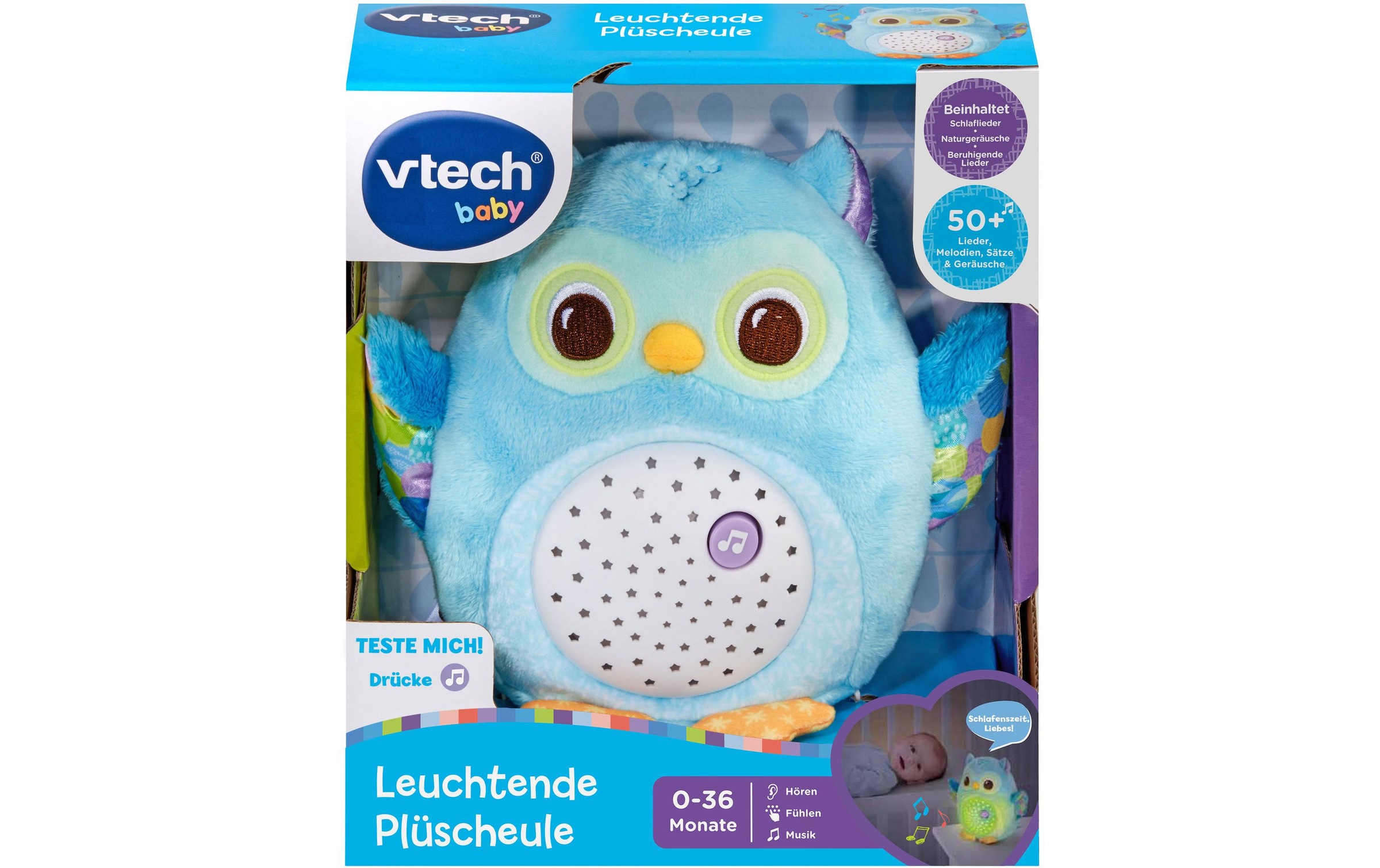 Vtech® Nachtlicht »Leuchtende Plüscheule -DE-«