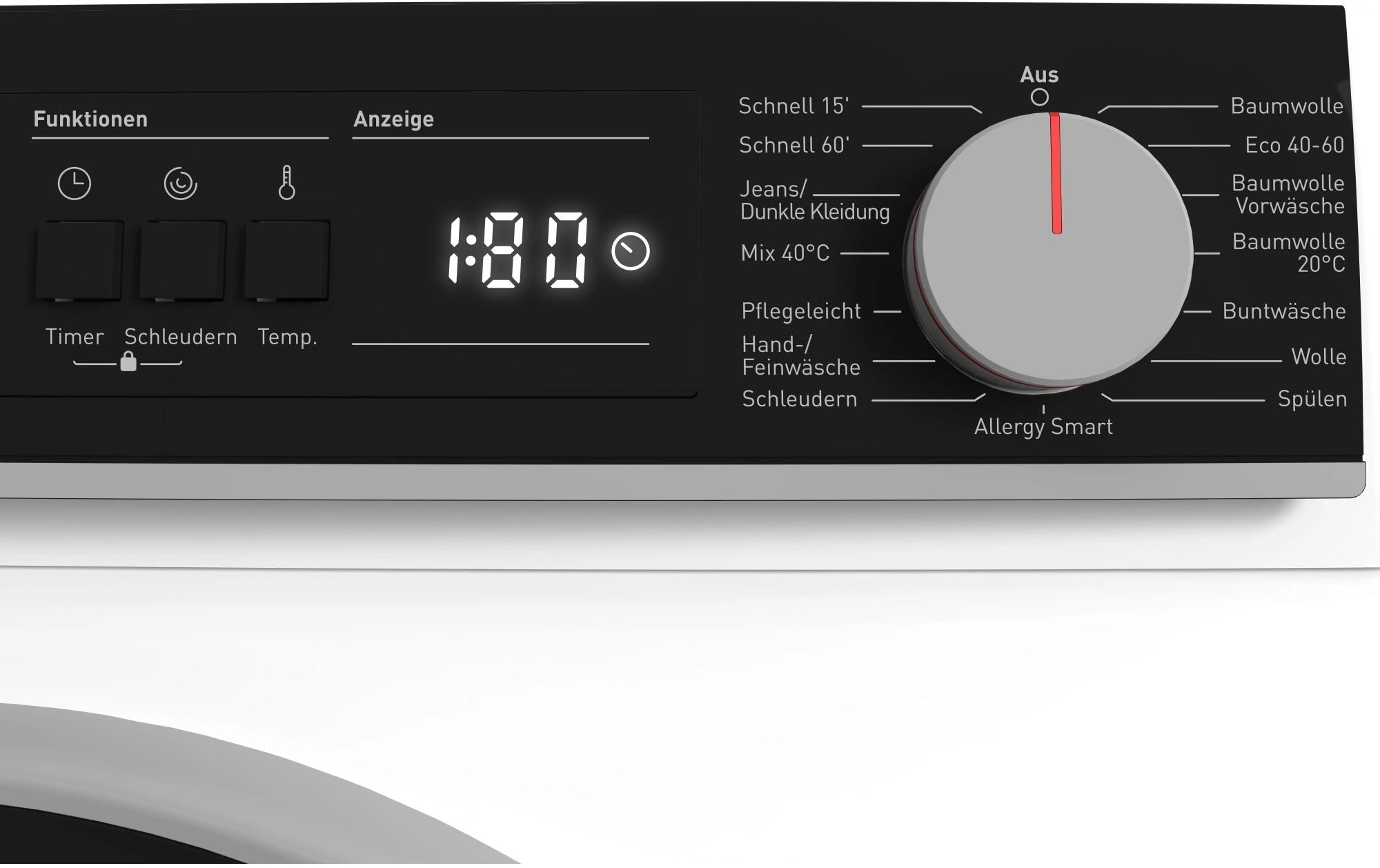 Sharp Waschmaschine »ES-NFA814BW1NA-CH Links«, 1400 U/min