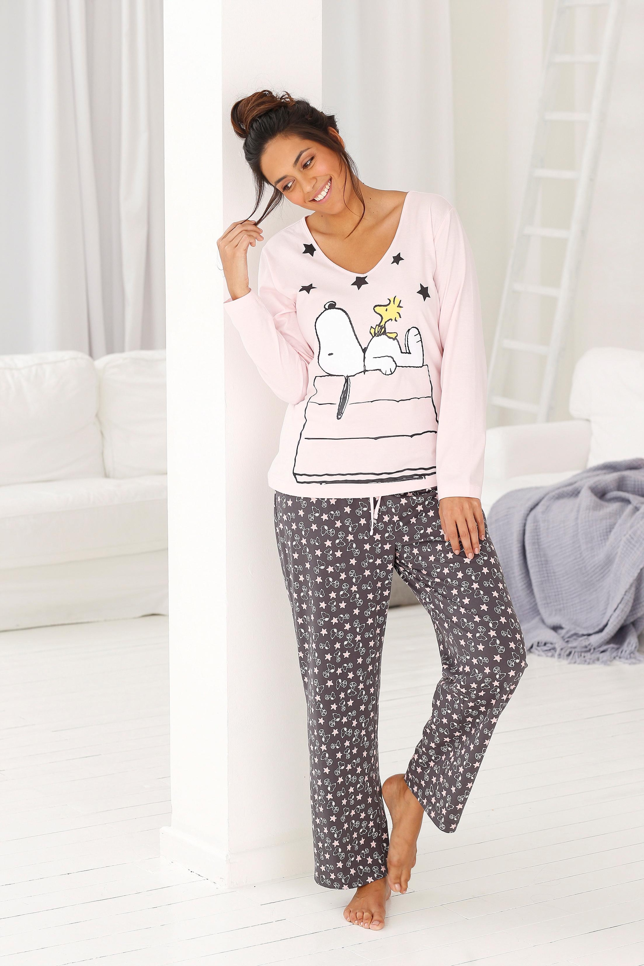 Peanuts Pyjama, (2 tlg.), in langer Form im niedlichen Snoopy-Design