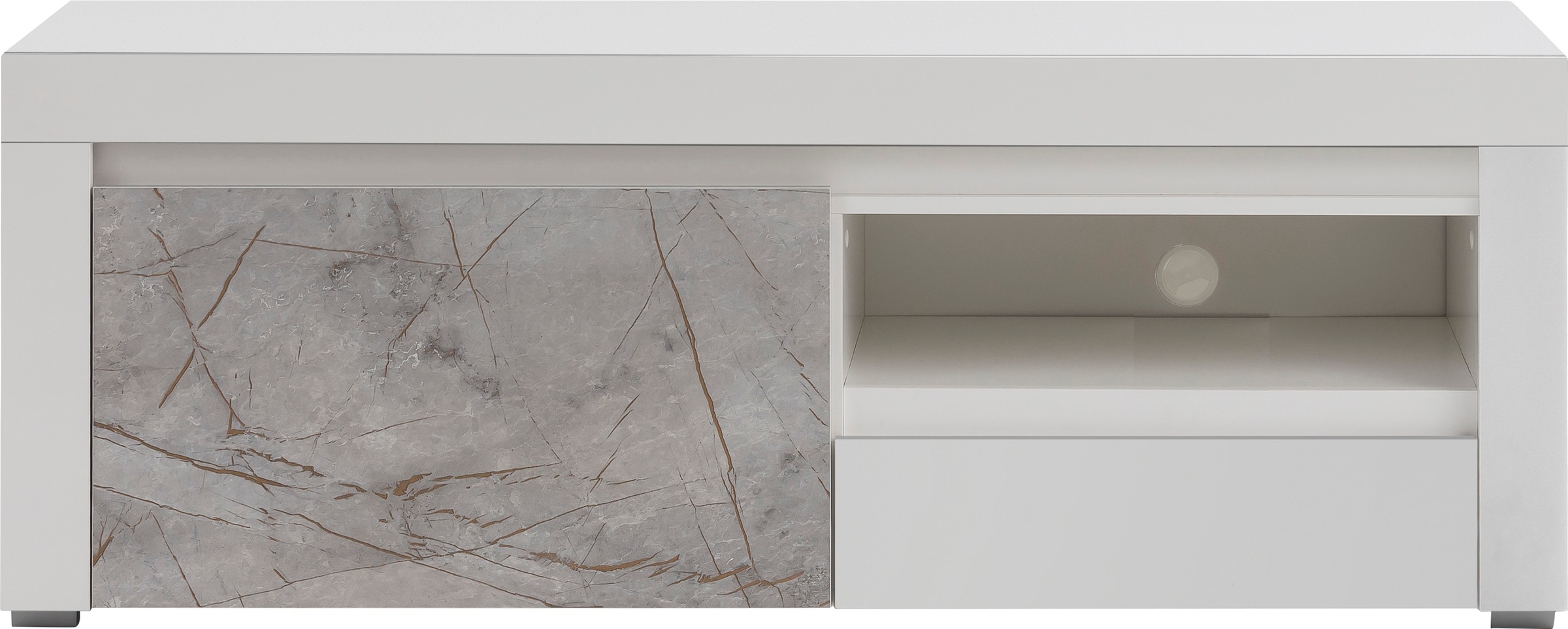Home affaire Lowboard »Stone Marble«, mit einem edlen Marmor-Optik Dekor,  Breite 140 cm online shoppen | Jelmoli-Versand