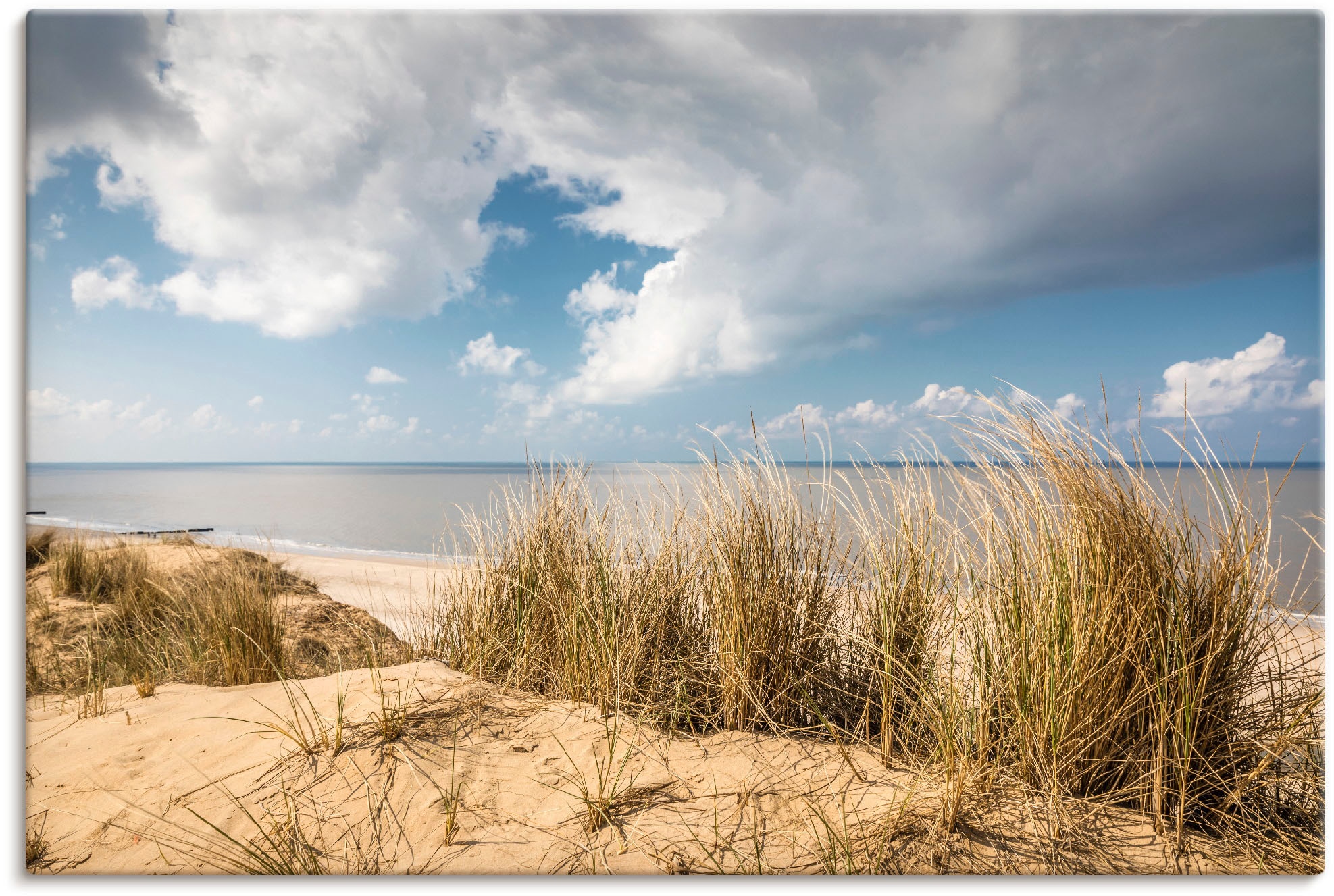 Artland Wandbild »Weg durch die Dünen am Roten Kliff«, Strandbilder, (1 St.), als Alubild, Outdoorbild, Leinwandbild, Poster in verschied. Grössen