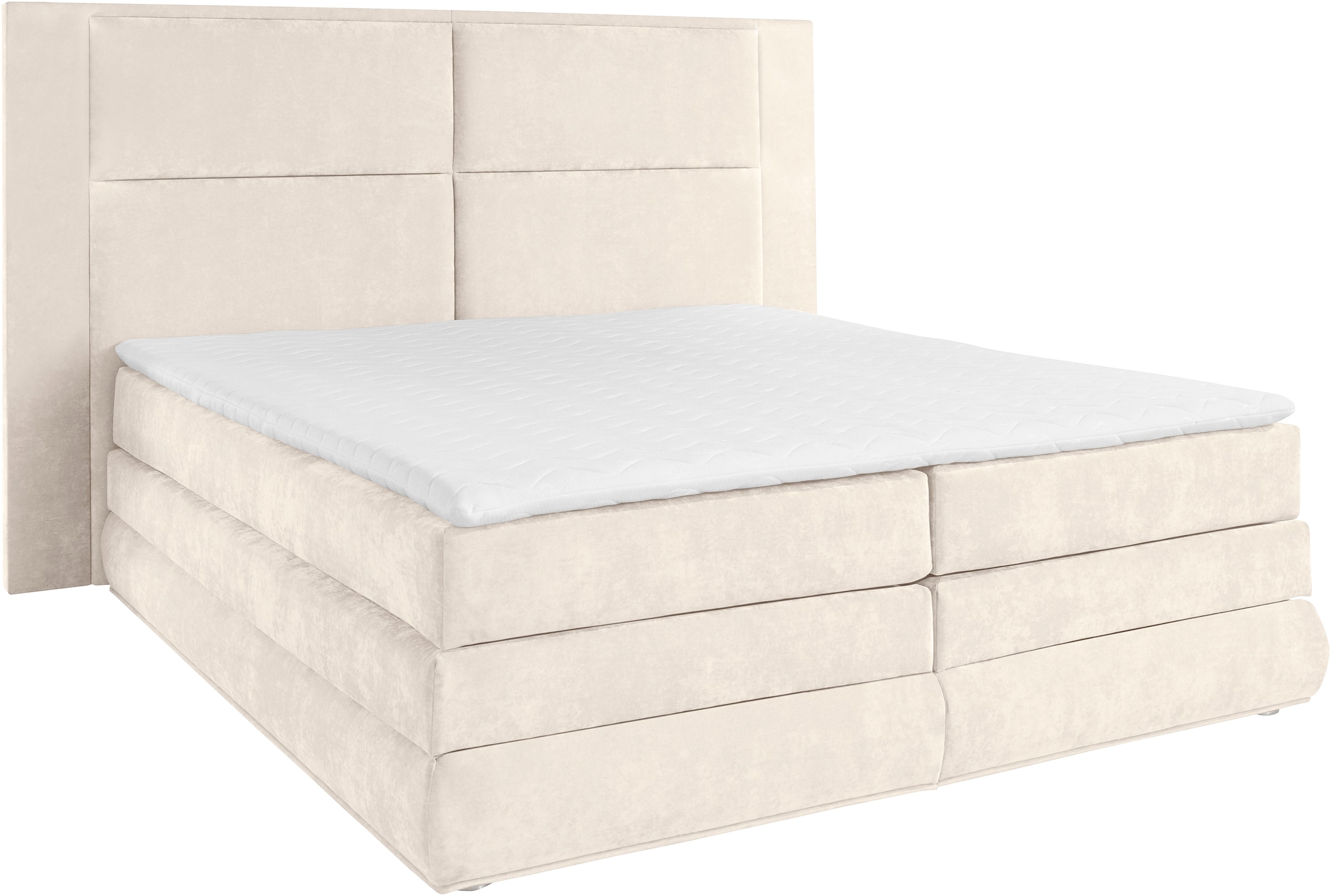 COLLECTION AB Boxspringbett Copenhagen, inklusive Bettkasten und Topper, wahlweise mit LED-Beleuchtung