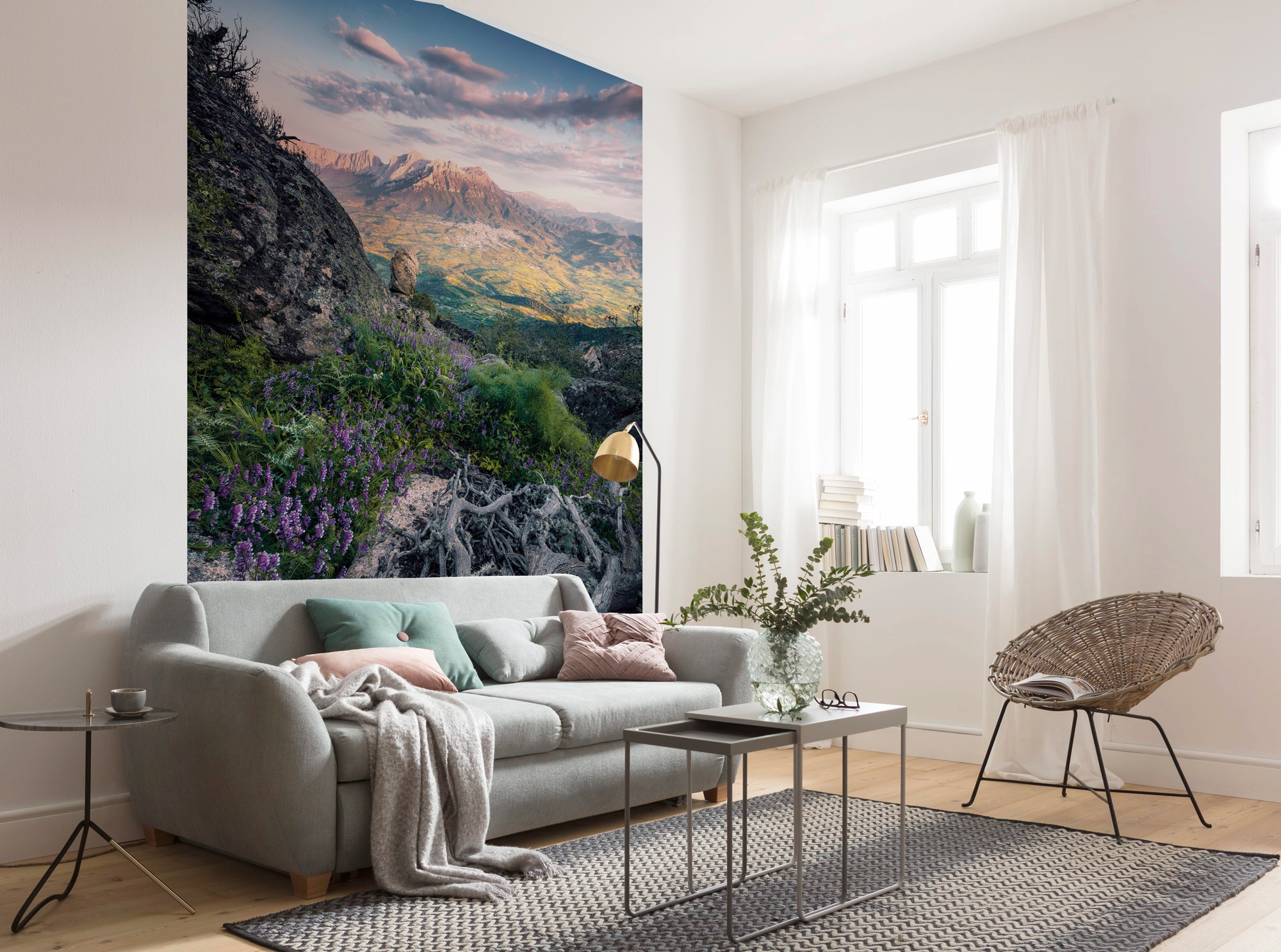Komar Vliestapete »Digitaldruck Vlies - Flowering Tales - Grösse 200 x 280 cm«, bedruckt, Wohnzimmer, Schlafzimmer