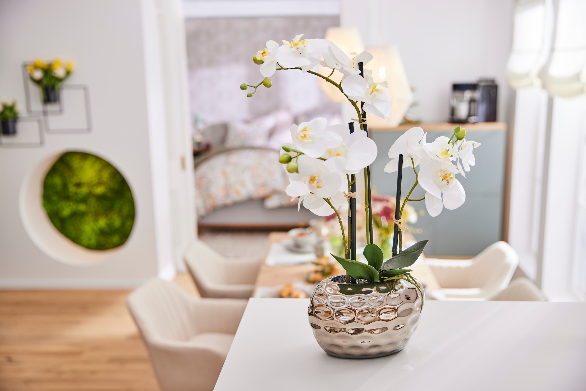 Leonique Kunstpflanze »Orchidee«, Kunstorchidee, im Topf, Bestseller, über 2500 4,5-Sterne-Bewertungen