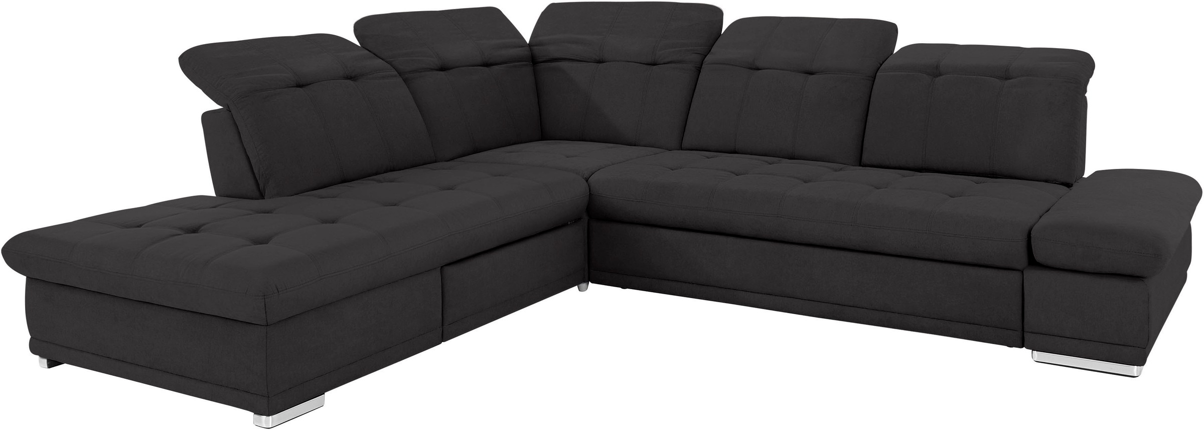 COTTA Ecksofa »Holiday L-Form mit Sitztiefen-, Armteil- und Kopfteilverstellung«, wahlweise mit Bettfunktion & Bettkasten