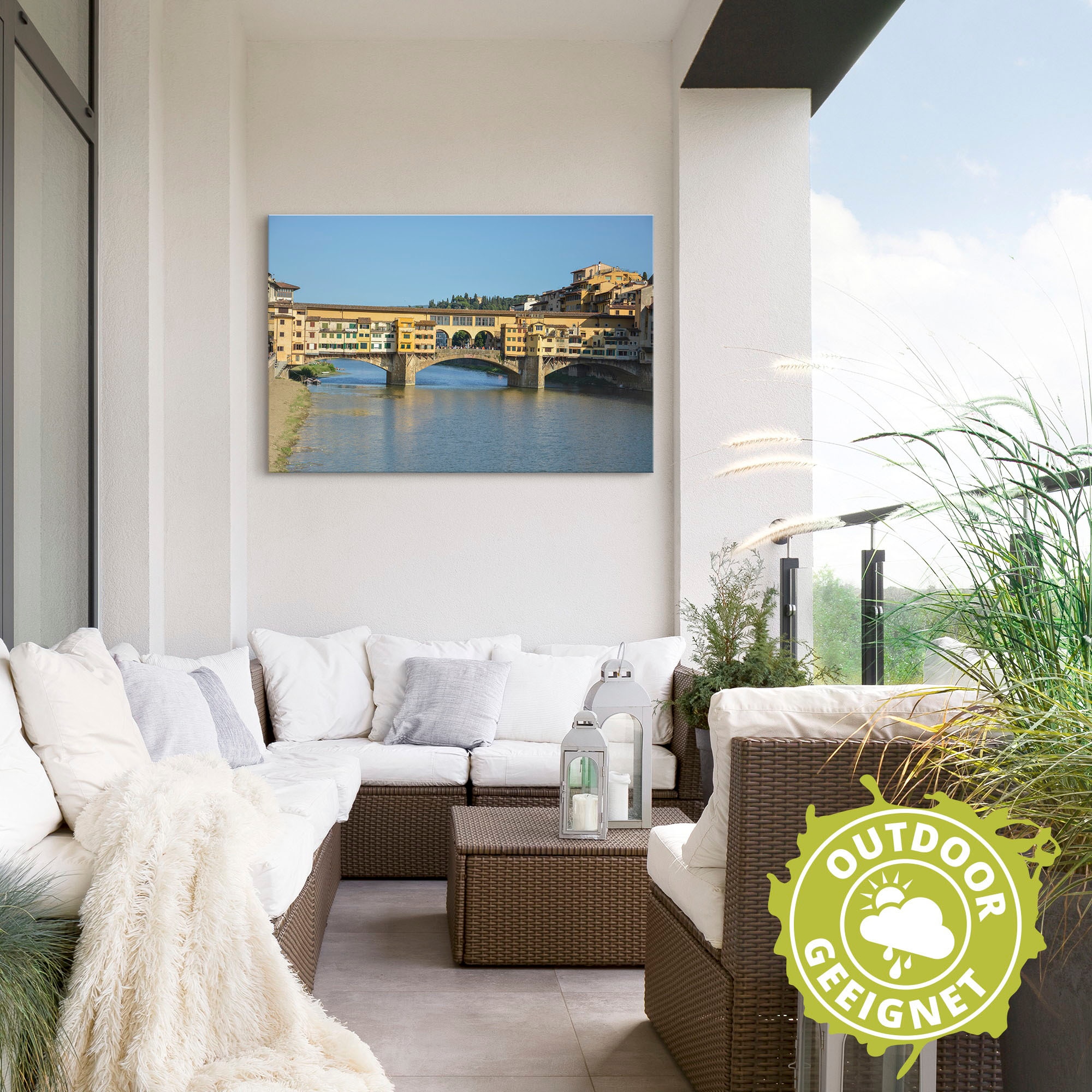 Artland Wandbild »Brücke Ponte Vecchio in Florenz«, Florenz, (1 St.), als Alubild, Leinwandbild, Wandaufkleber oder Poster in versch. Grössen